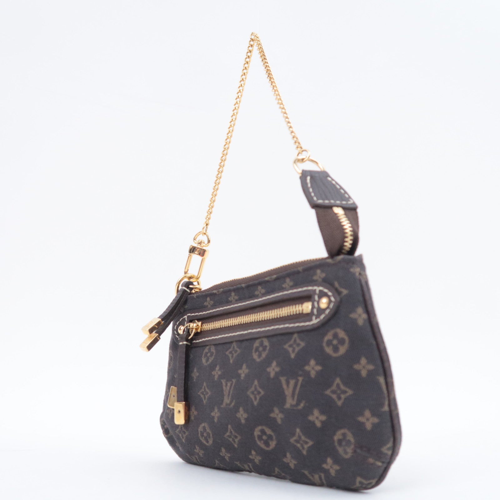 Louis Vuitton Monogram Mini Lin Mini Pochette Accessoires Mini Bag Ebene M95668