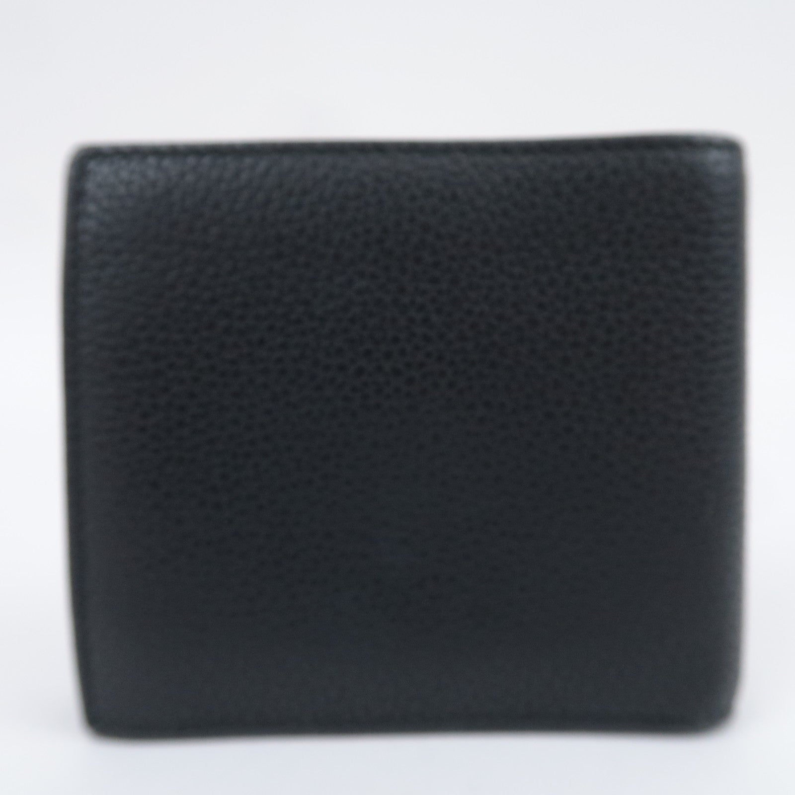 GUCCI Vintage Logo Leather Wallet Black 496316