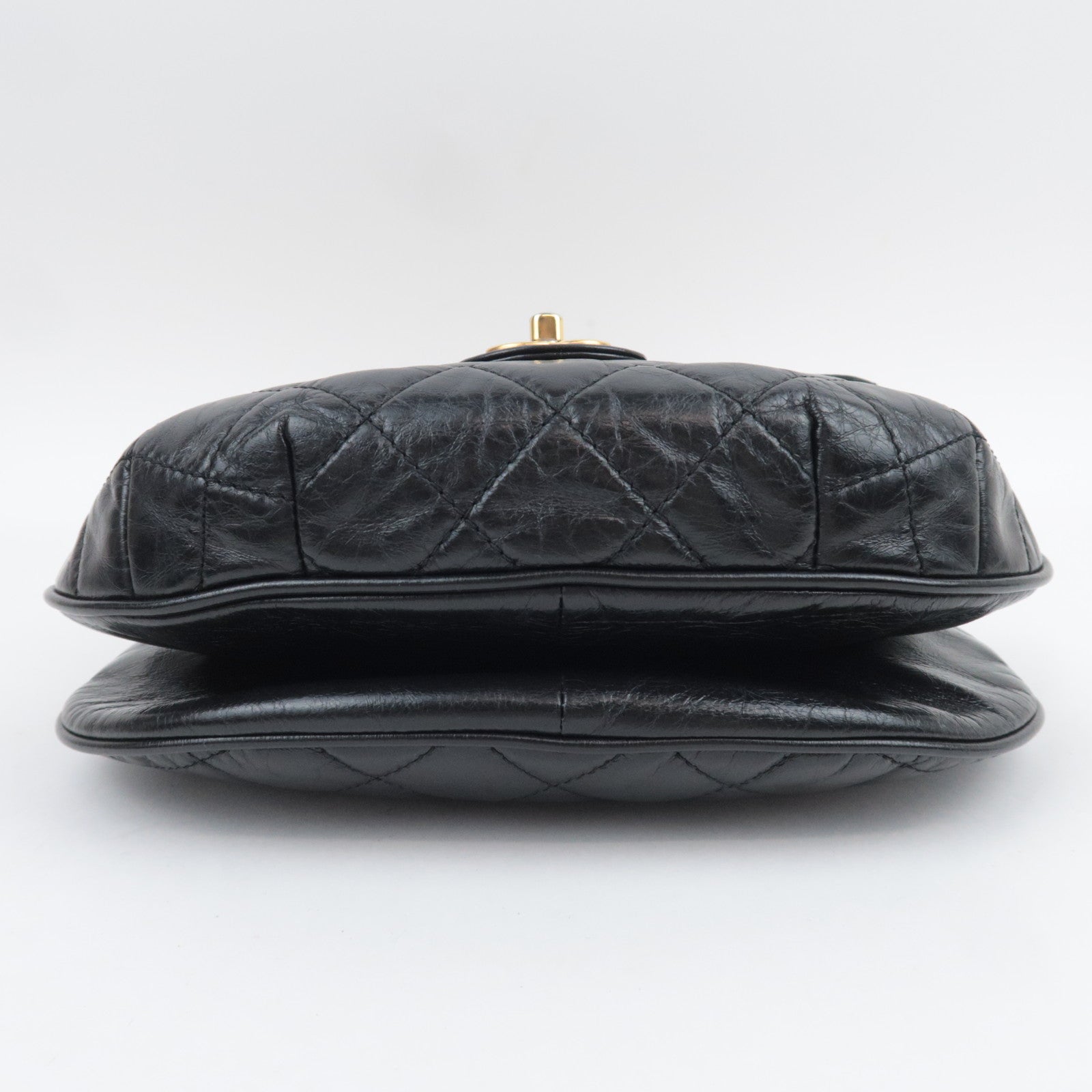 CHANEL Paris-Dubai Bubble CC Flap Bag Aged Calfskin Black Gold HDW