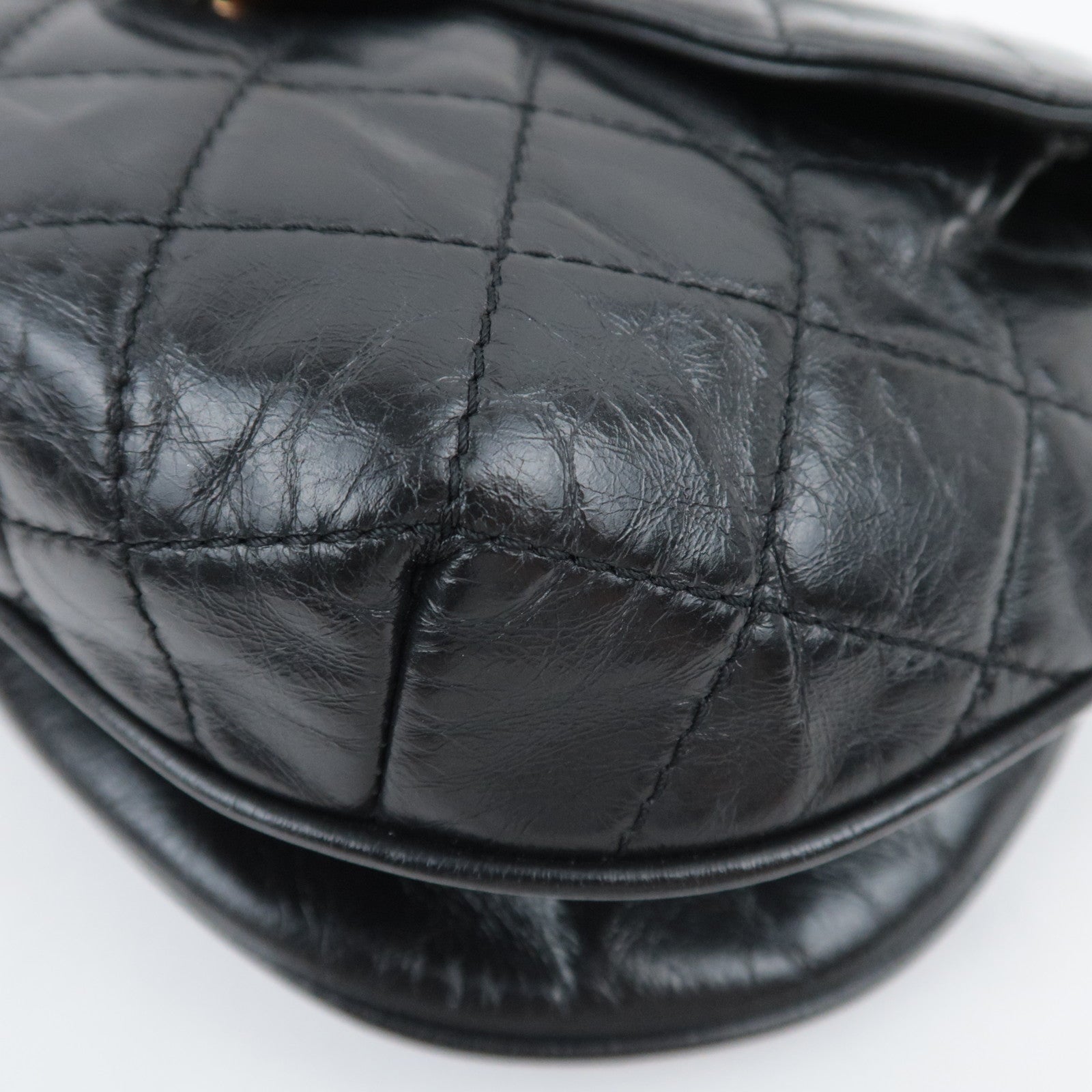 CHANEL Paris-Dubai Bubble CC Flap Bag Aged Calfskin Black Gold HDW