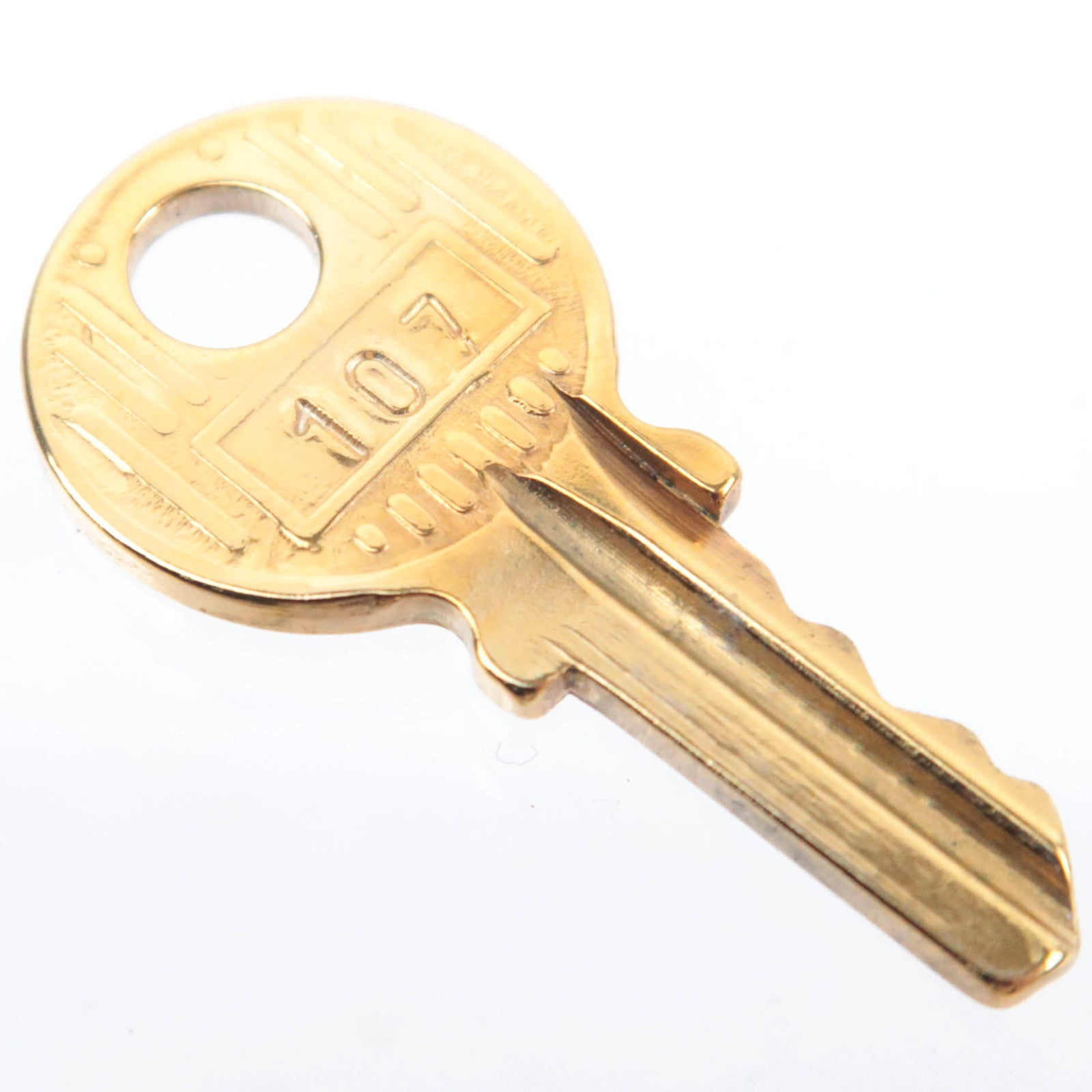 HERMES Key Lock No.107 Gold Color