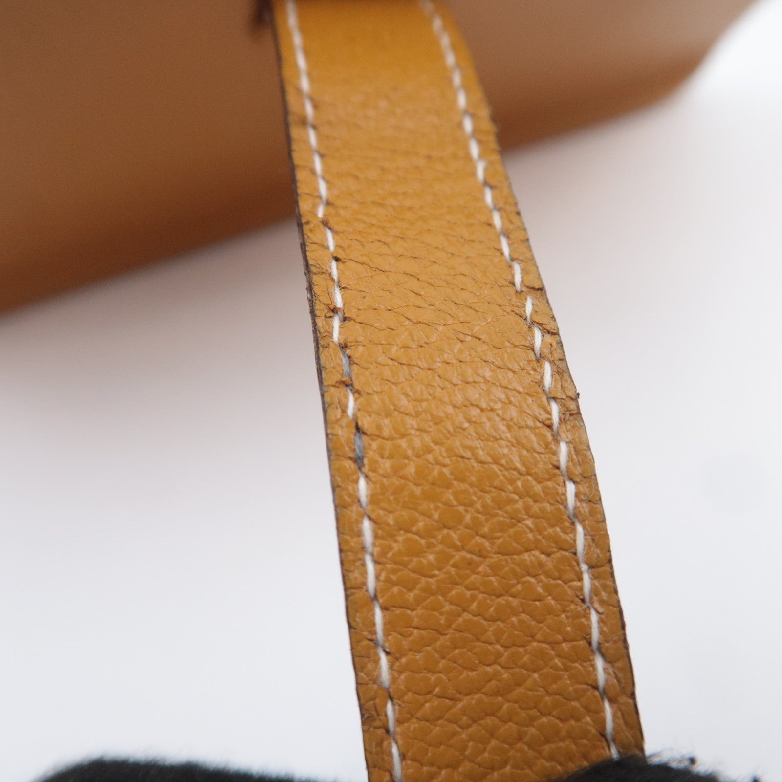 HERMES Bearn Classic Leather Long Wallet □I Stamp (2005) Brown Silver HDW