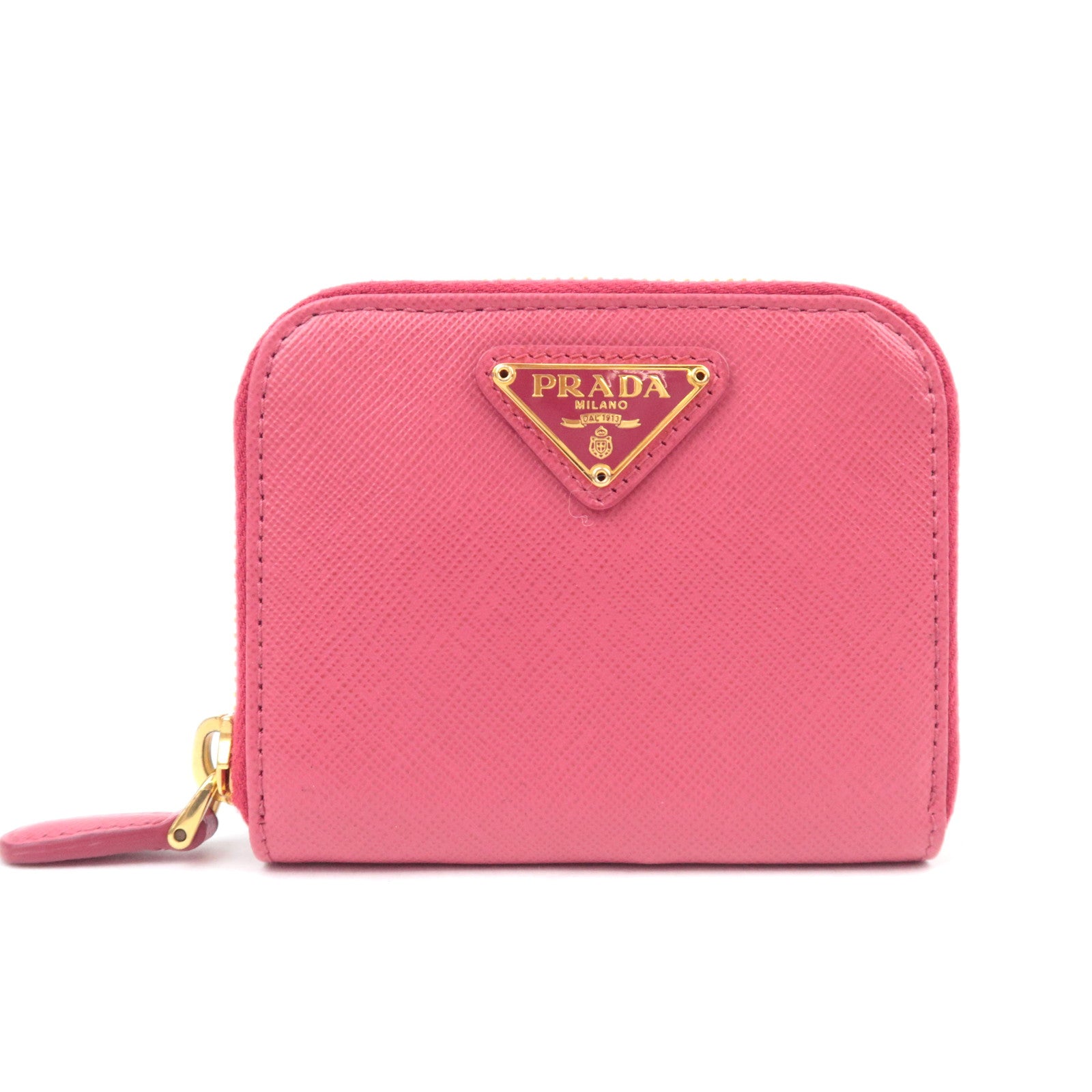 PRADA Leather Coin Case Pink90598