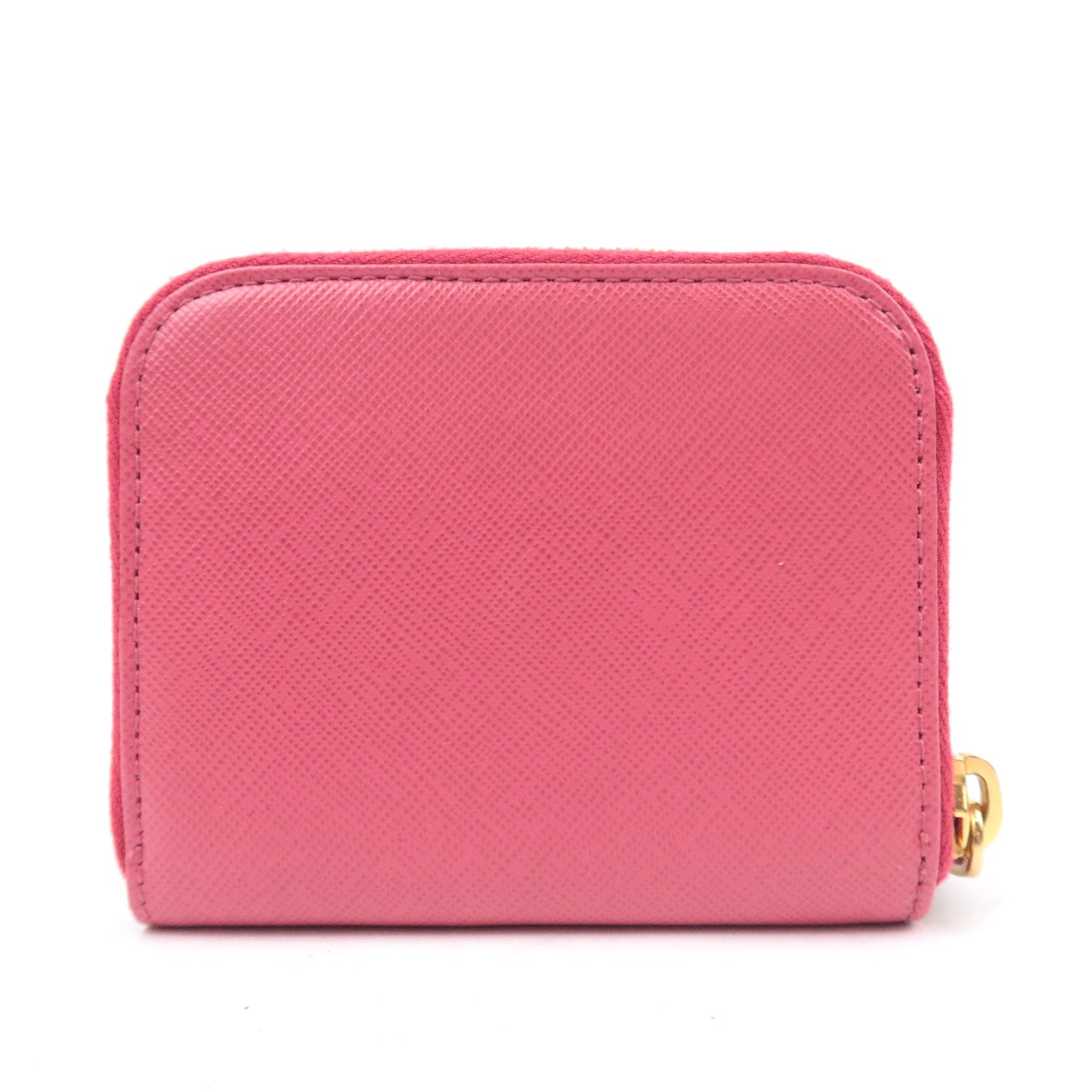 PRADA Leather Coin Case Pink