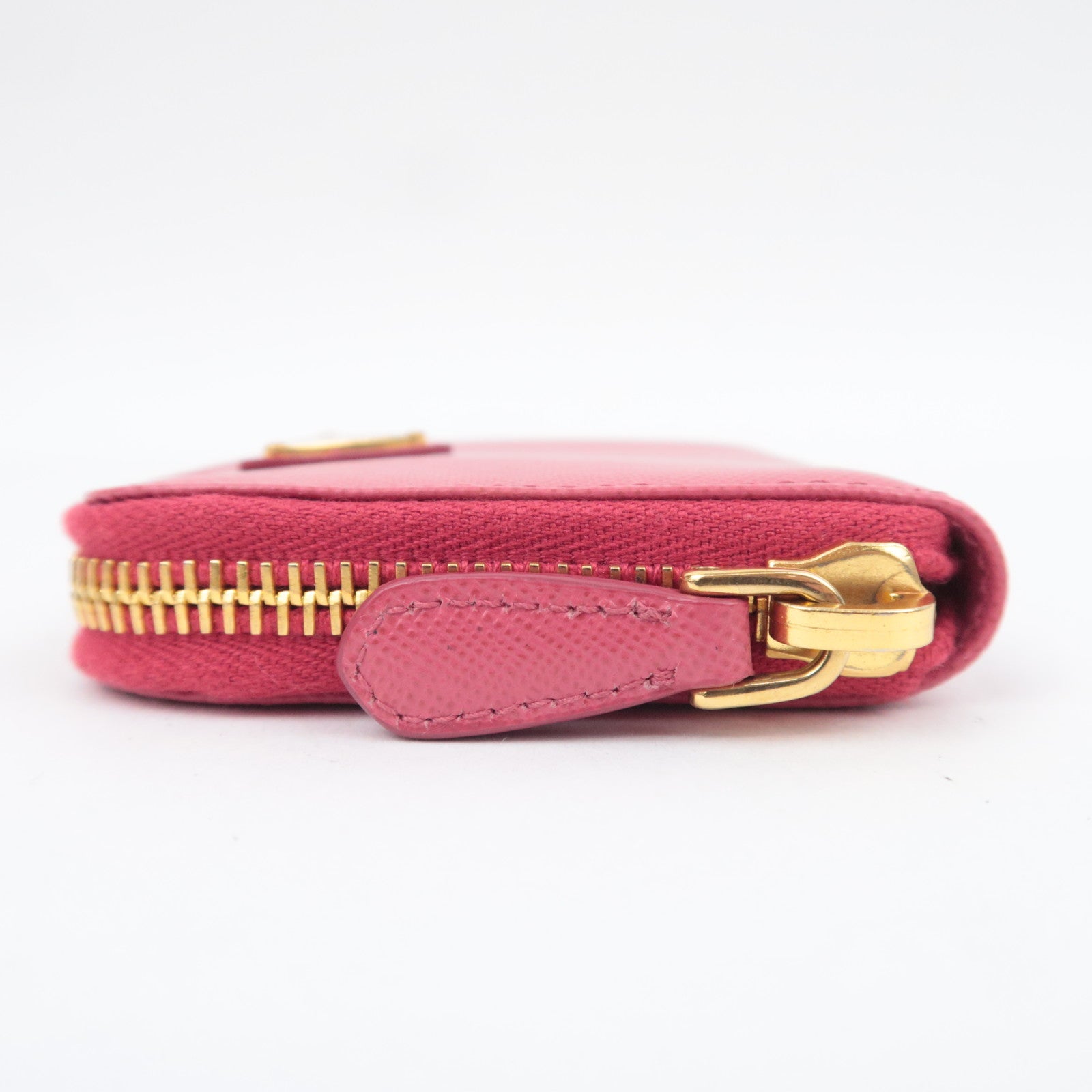 PRADA Leather Coin Case Pink