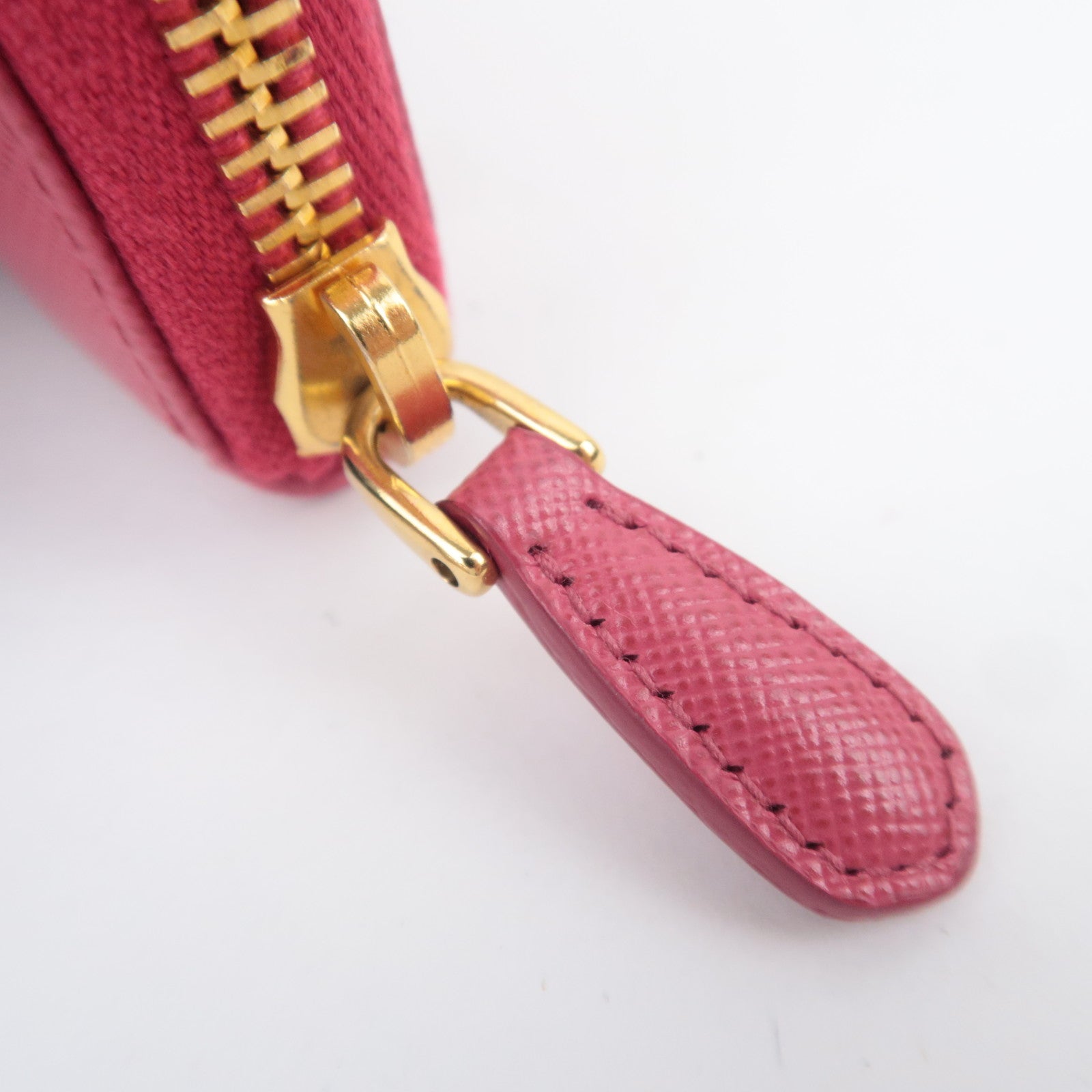 PRADA Leather Coin Case Pink