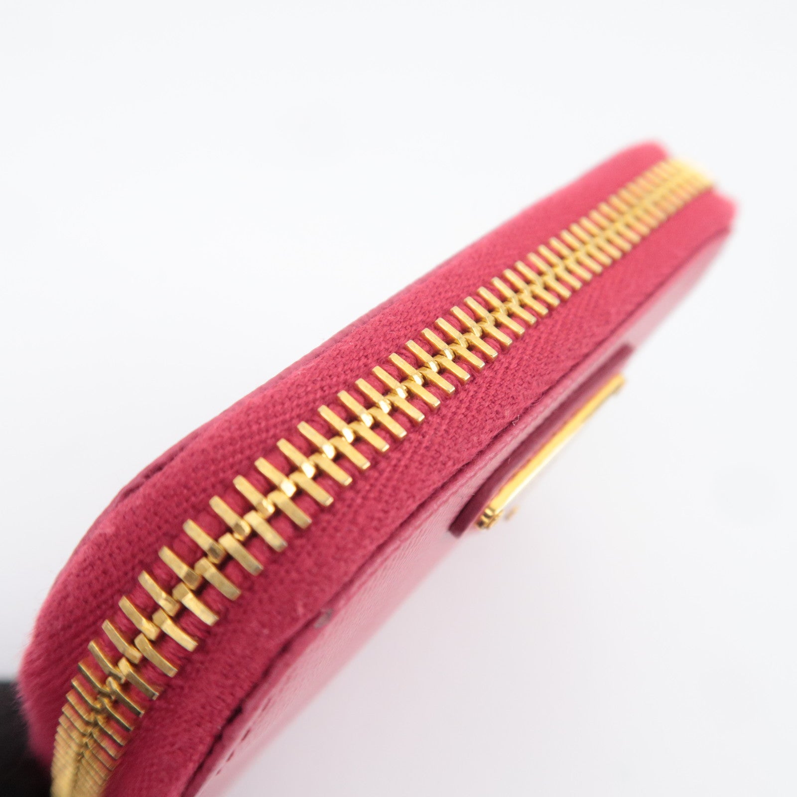 PRADA Leather Coin Case Pink