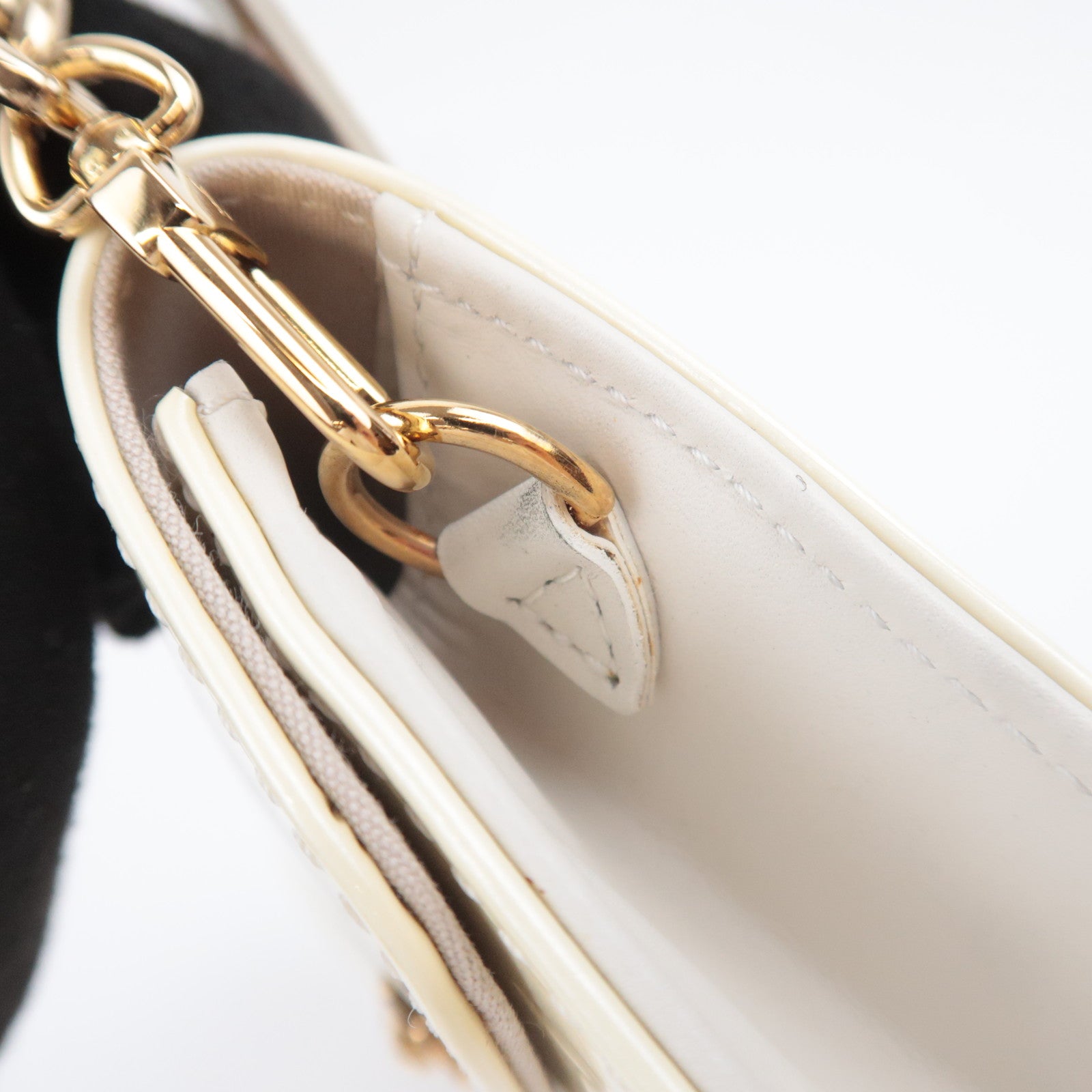 Louis Vuitton Monogram Vernis Sunset Boulevard Shoulder Bag Perle M93541