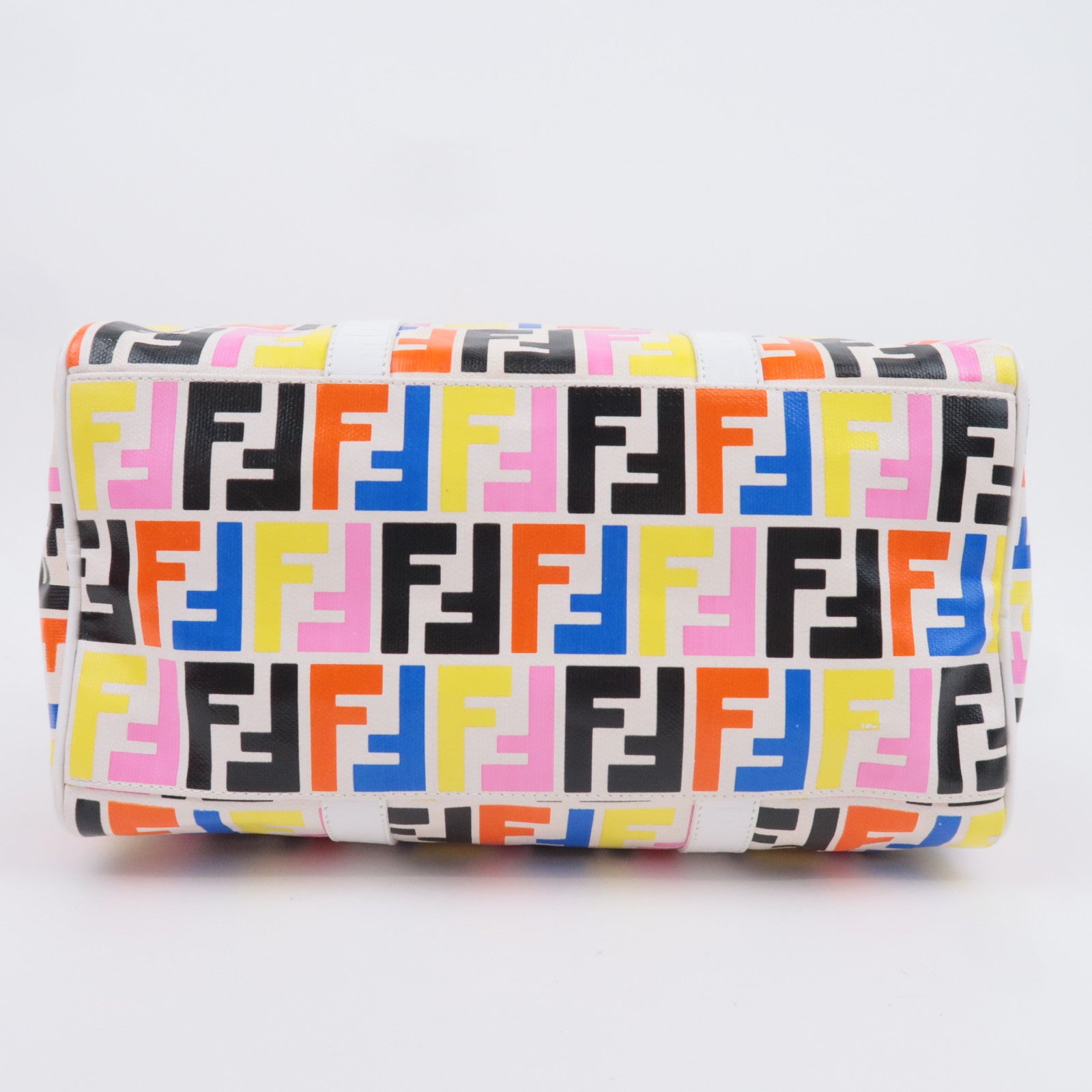 FENDI Zucca PVC Leather Handbag Multicolor 8BL098