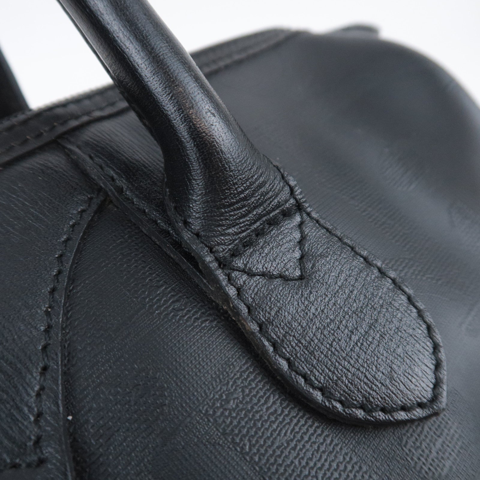 Christian Dior Trotter PVC Leather Boston Bag Black