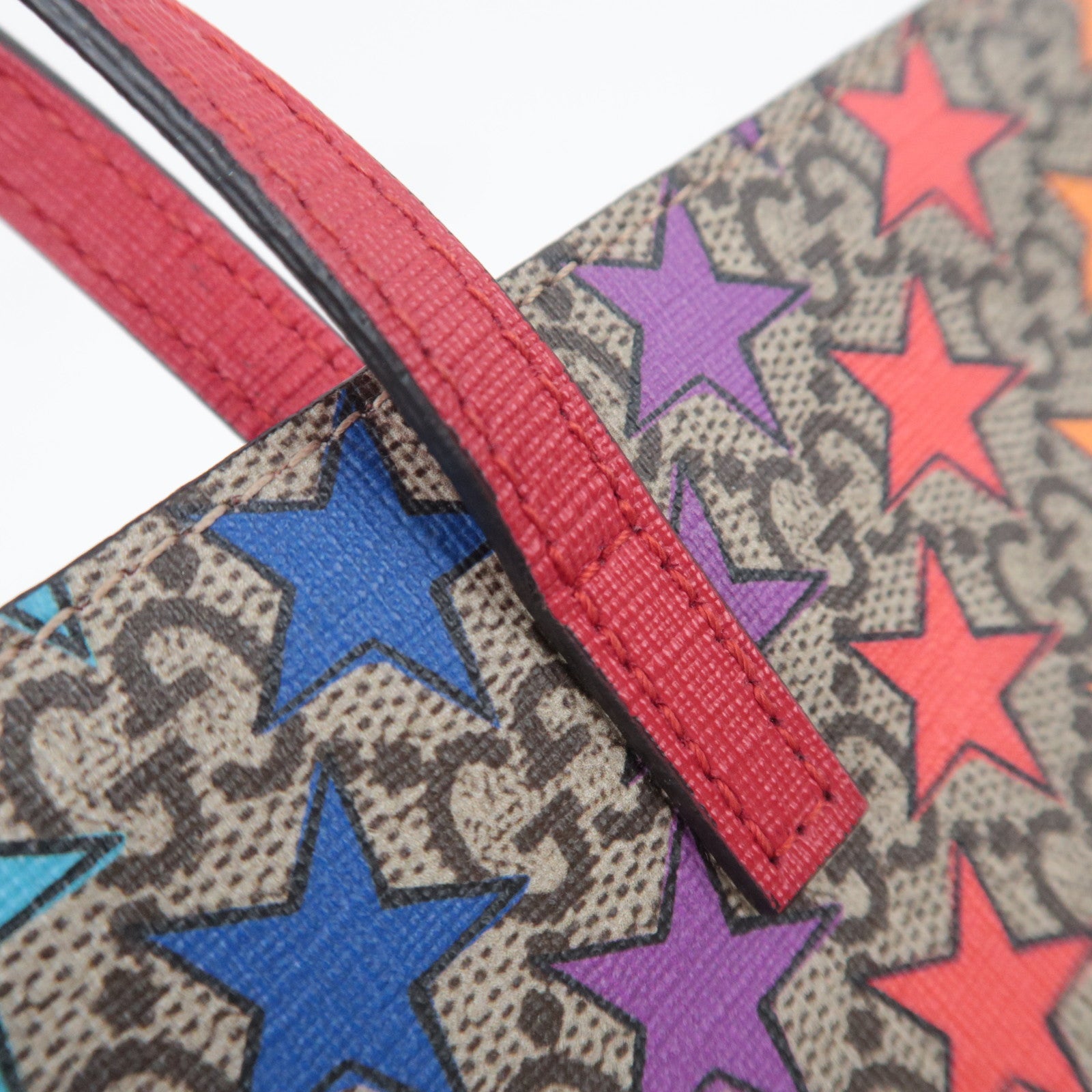 GUCCI Children's Rainbow Star Tote Bag GG Supreme 410812