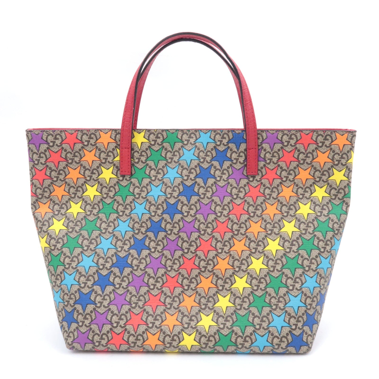 GUCCI Children's Rainbow Star Tote Bag GG Supreme 410812