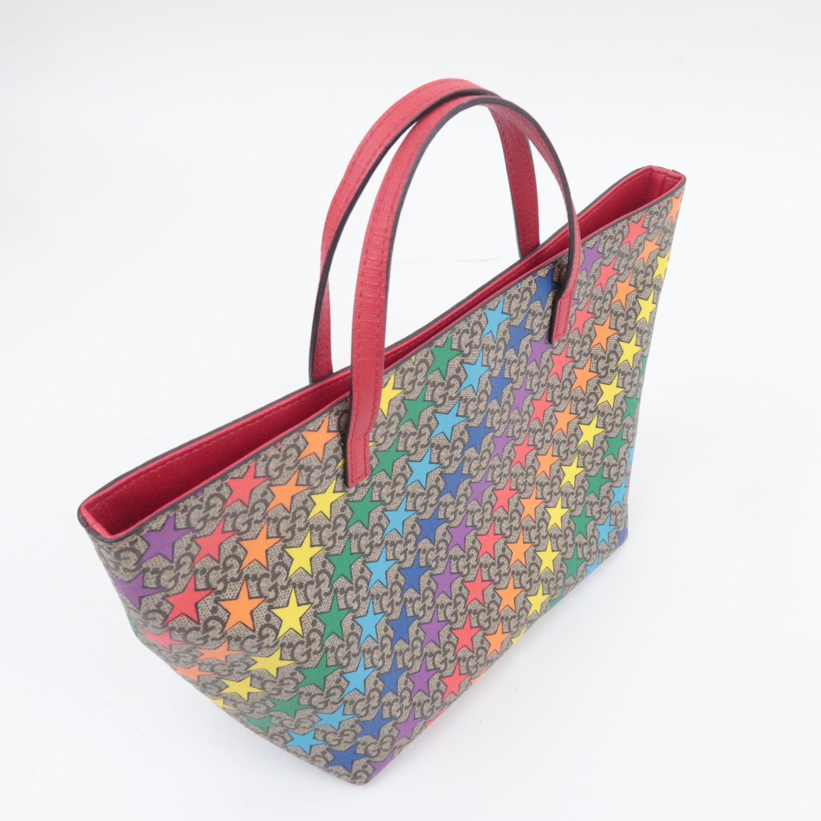 GUCCI Children's Rainbow Star Tote Bag GG Supreme 410812