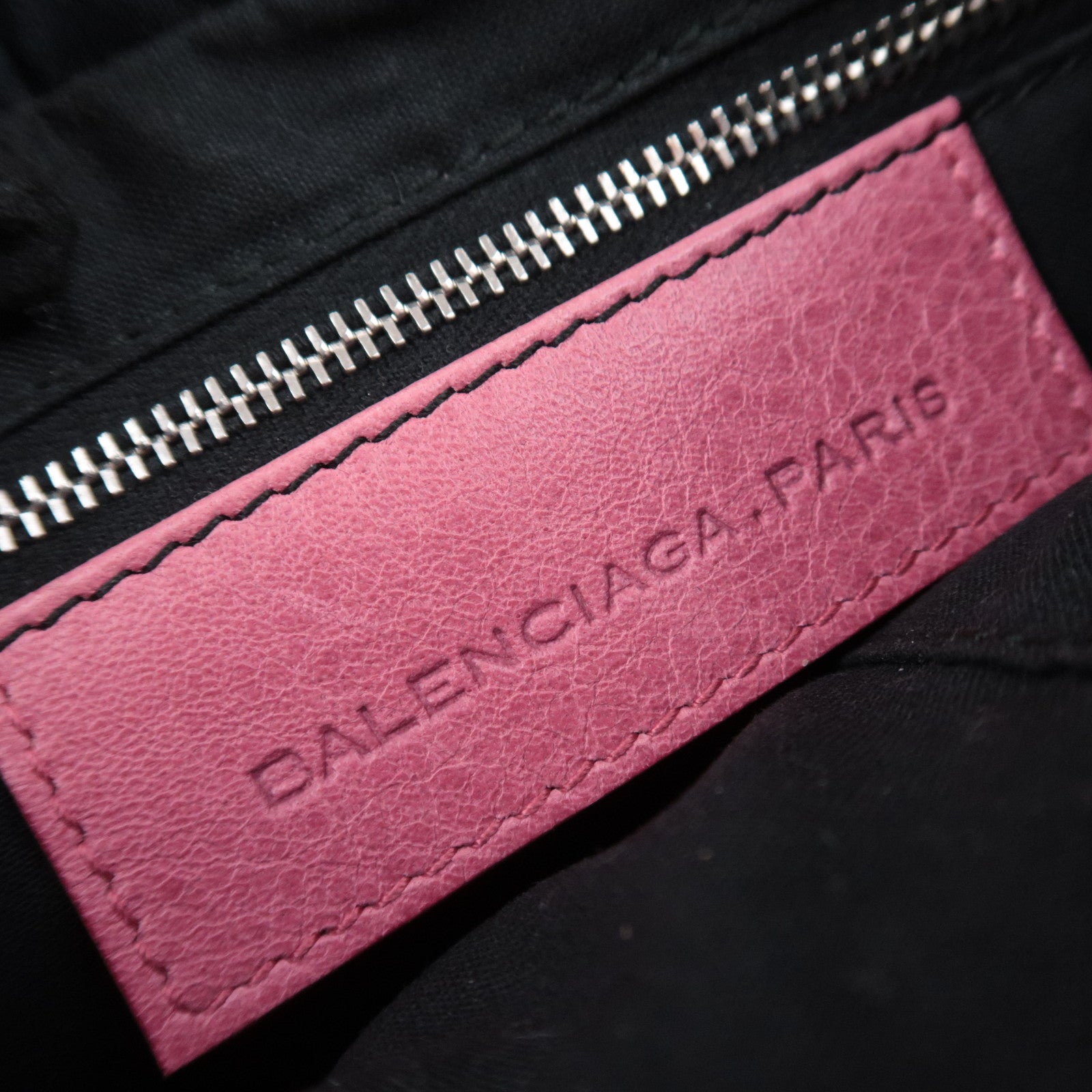 BALENCIAGA Giant Hip Leather Shoulder Bag Pink 237203