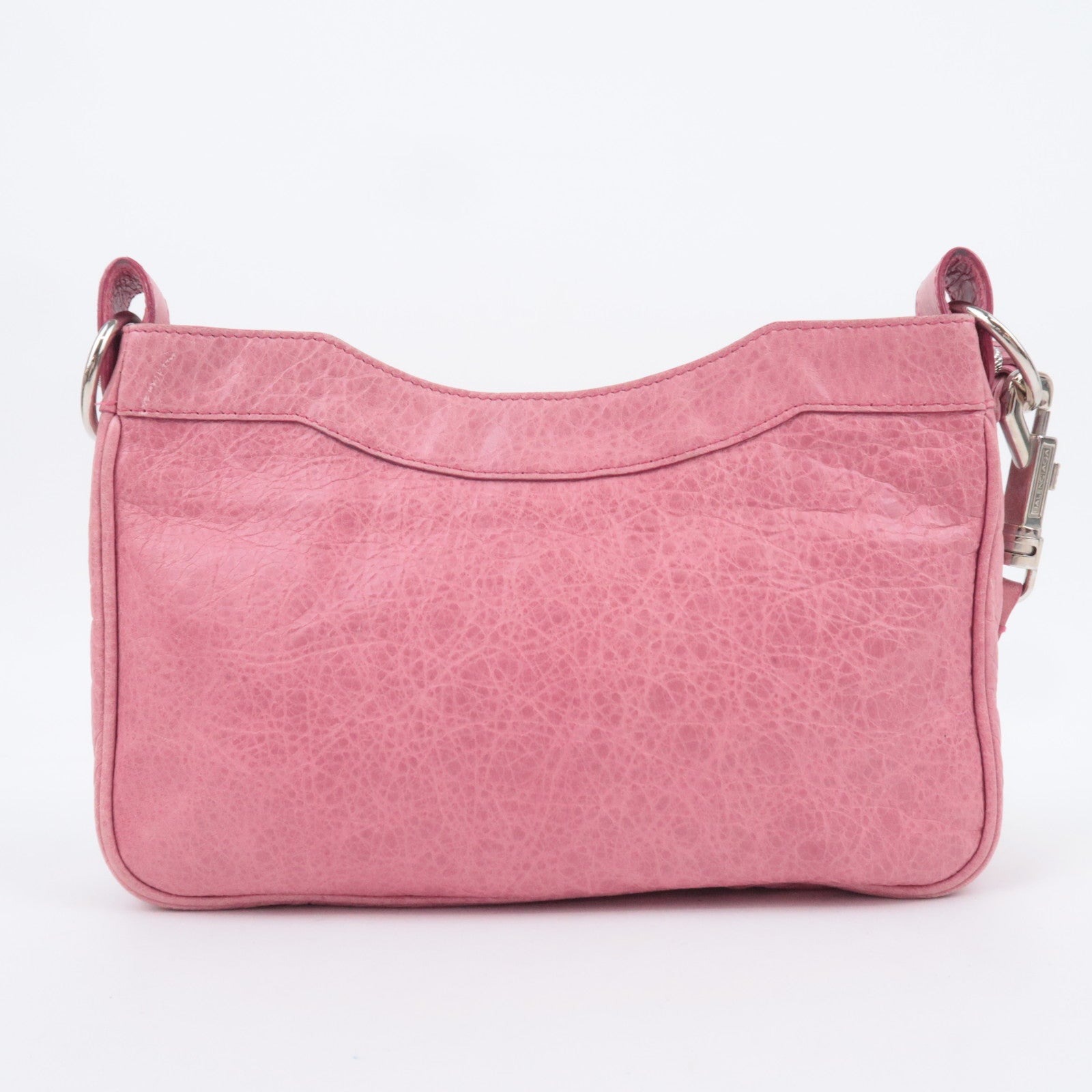 BALENCIAGA Giant Hip Leather Shoulder Bag Pink 237203