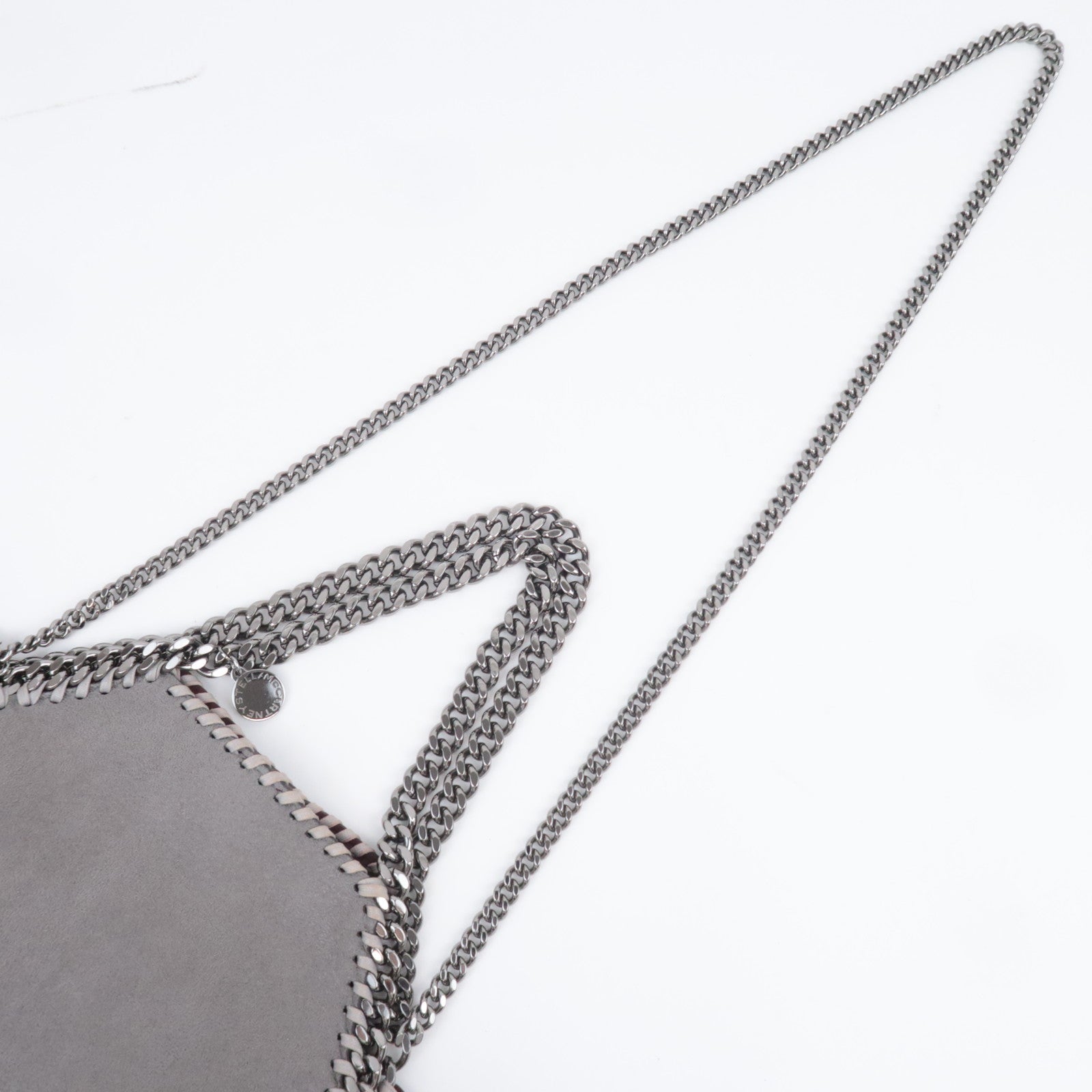 Stella McCartney Falabella 2Way Chain Shoulder Bag Vegan Leather Gray