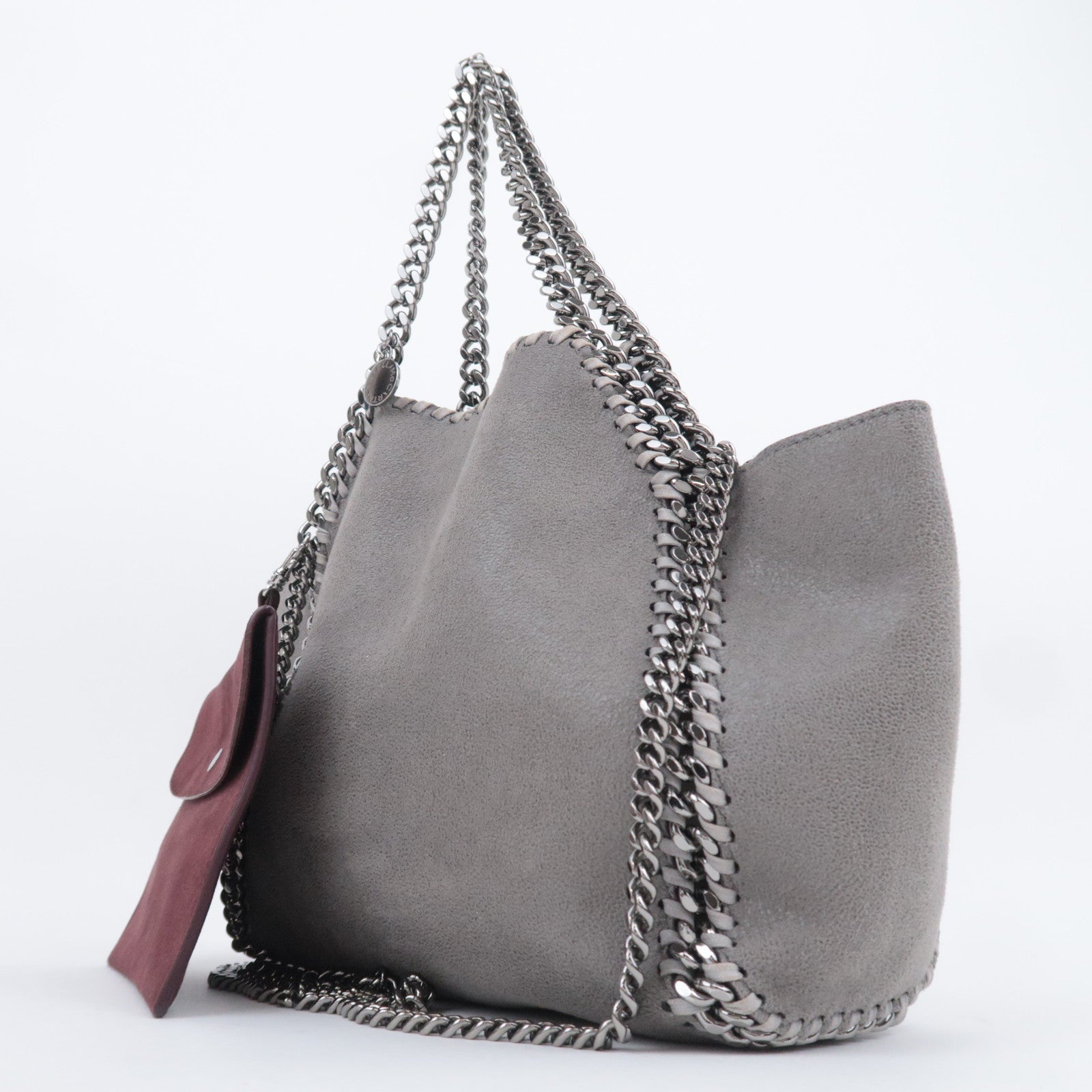 Stella McCartney Falabella 2Way Chain Shoulder Bag Vegan Leather Gray