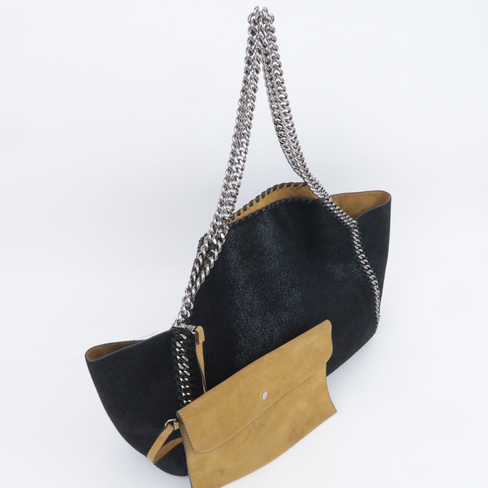 Stella McCartney Falabella Chain Tote Bag Vegan Leather Black