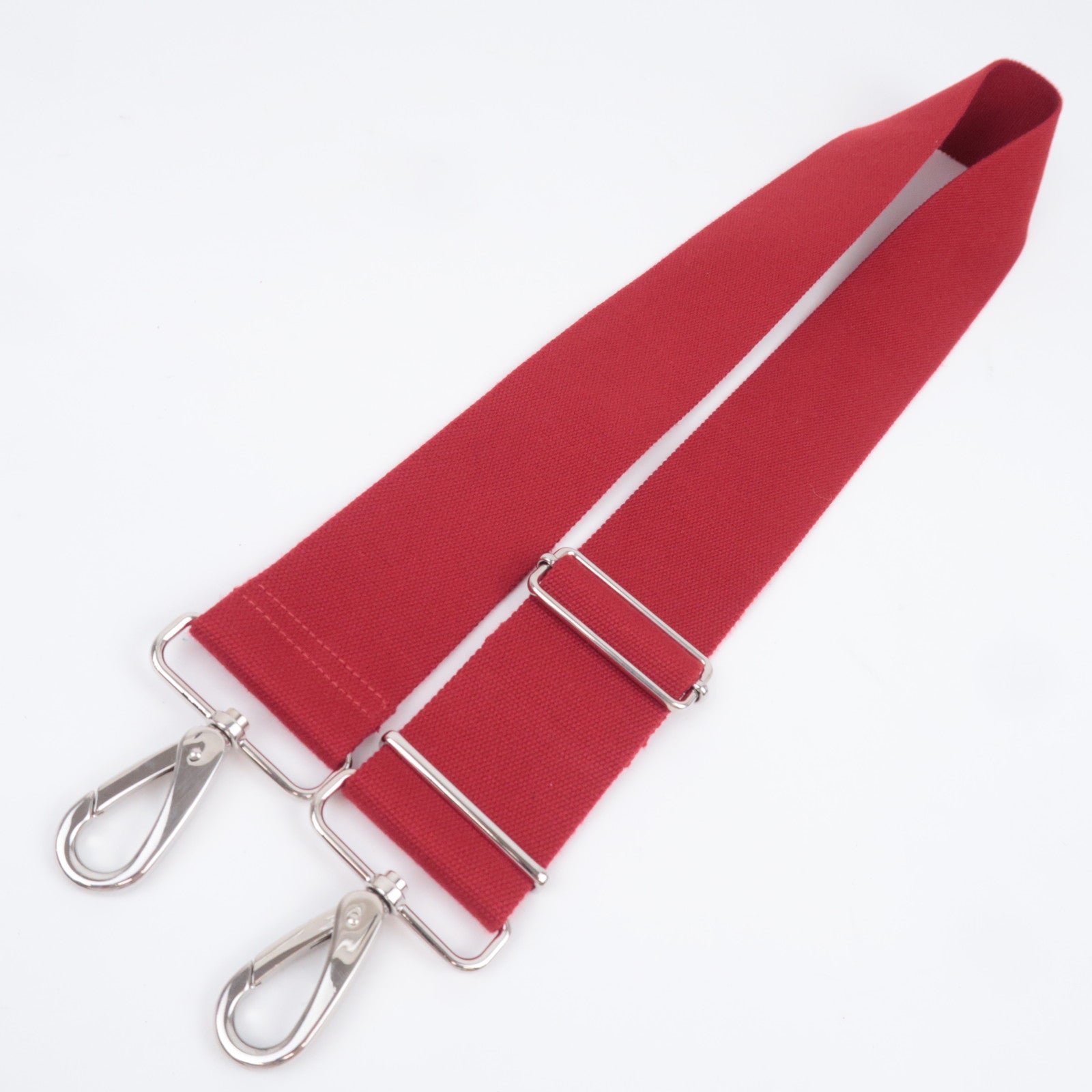 PRADA Canapa 2Way Canvas Tote Bag Red 1BG186