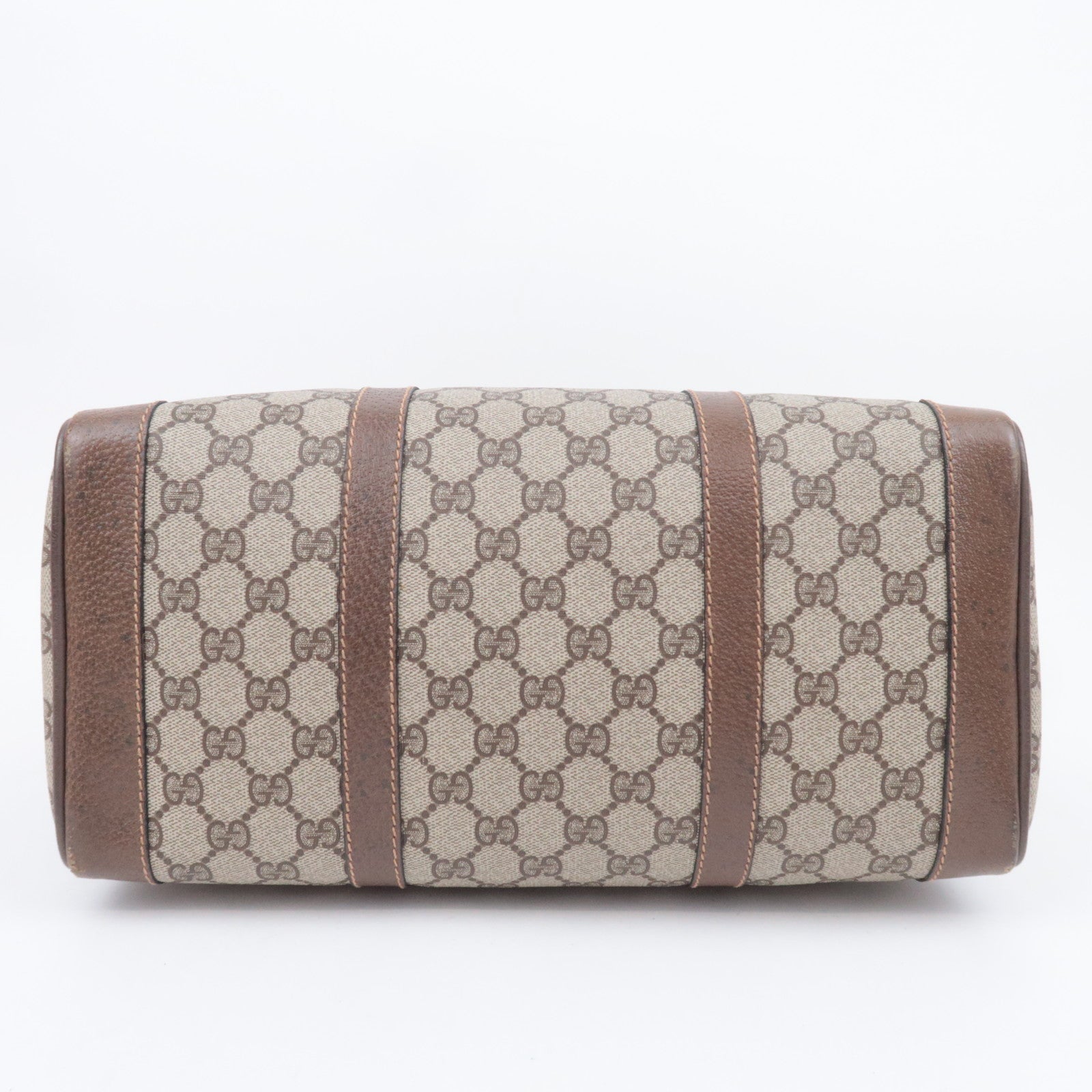 GUCCI Old GUCCI GG Plus Boston Bag Brown 002.98.8