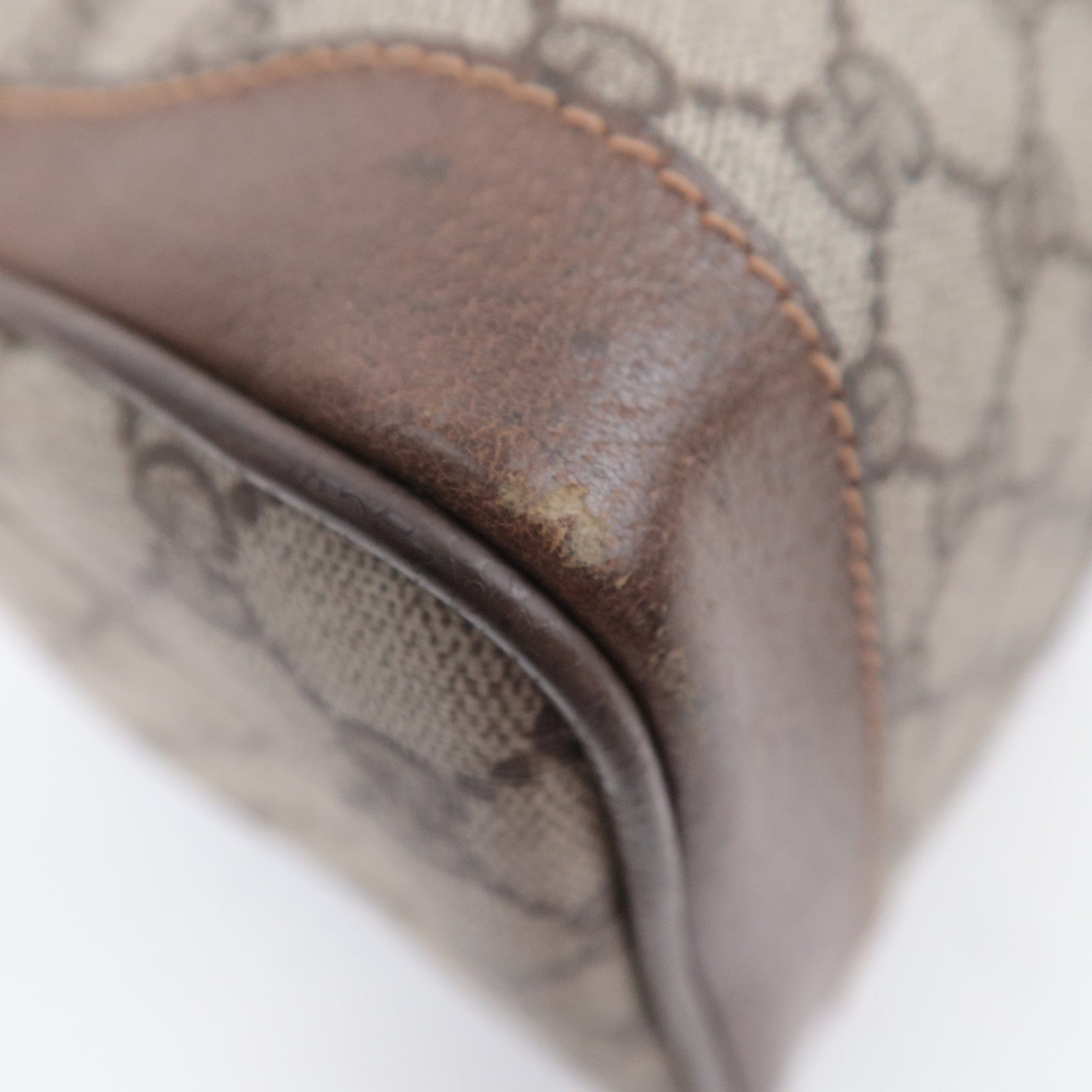GUCCI Old GUCCI GG Plus Boston Bag Brown 002.98.8