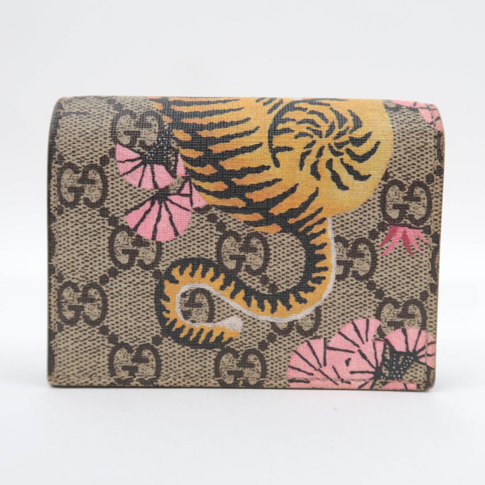 GUCCI Bengal GG Supreme Wallet Beige 452362