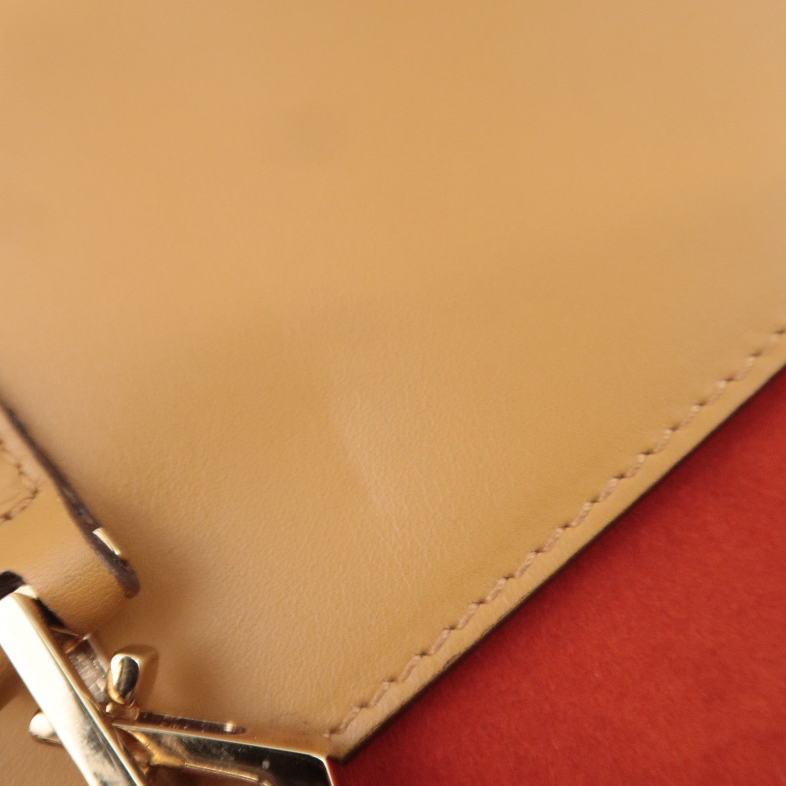 GUCCI Jackie Bamboo Suede Leather Shoulder Bag Orange Brown 001.4096