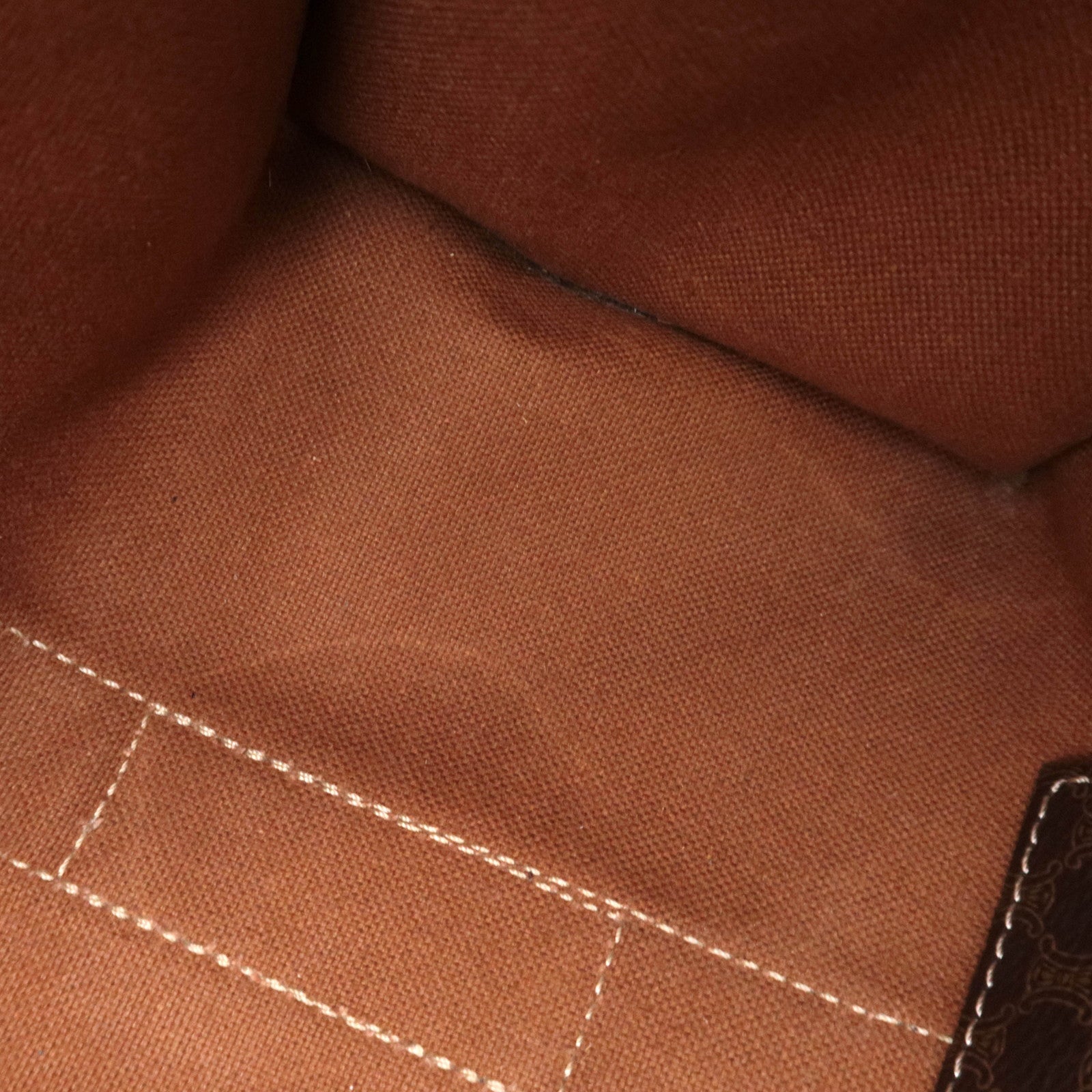 CELINE Macadam PVC Tote Bag Brown