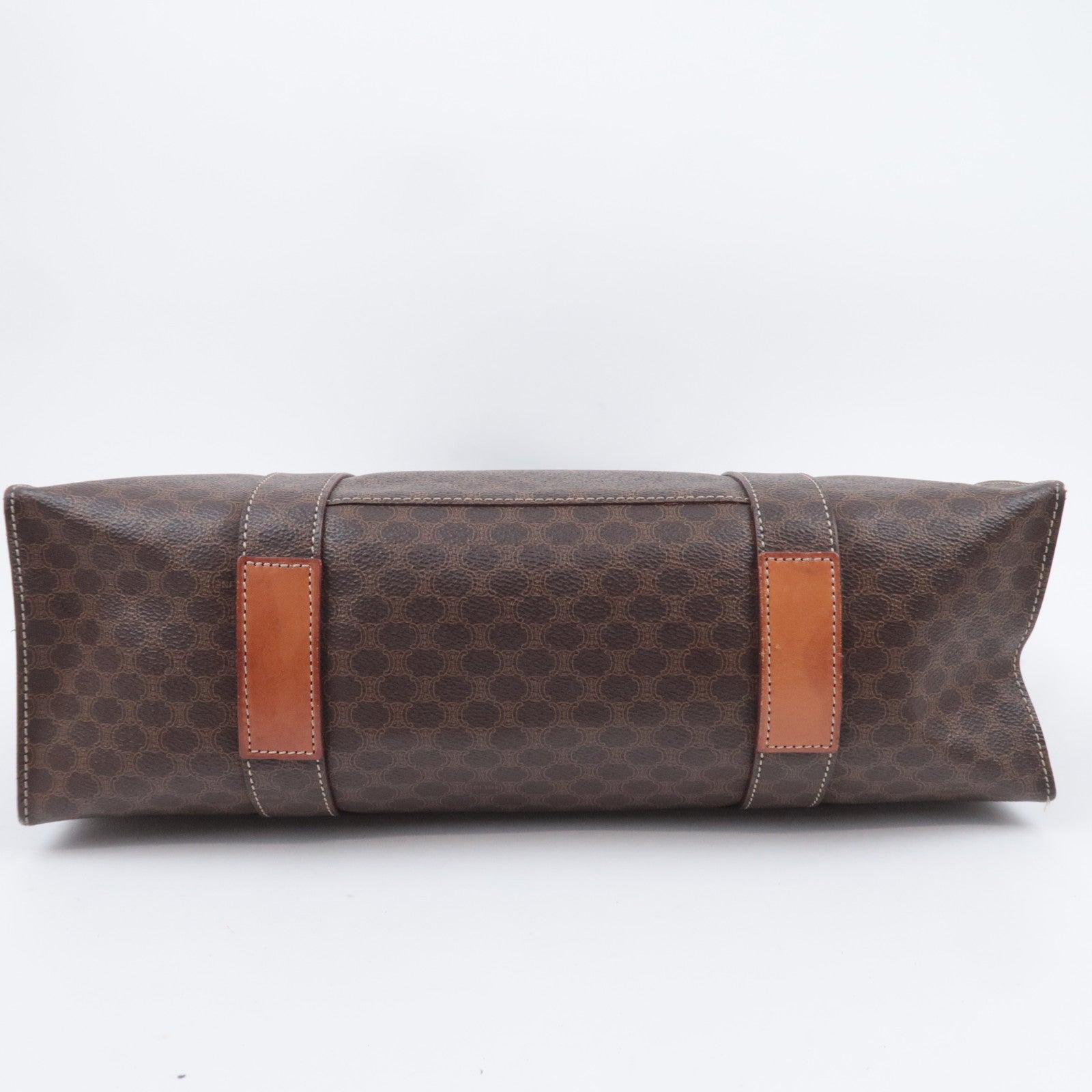 CELINE Macadam PVC Tote Bag Brown