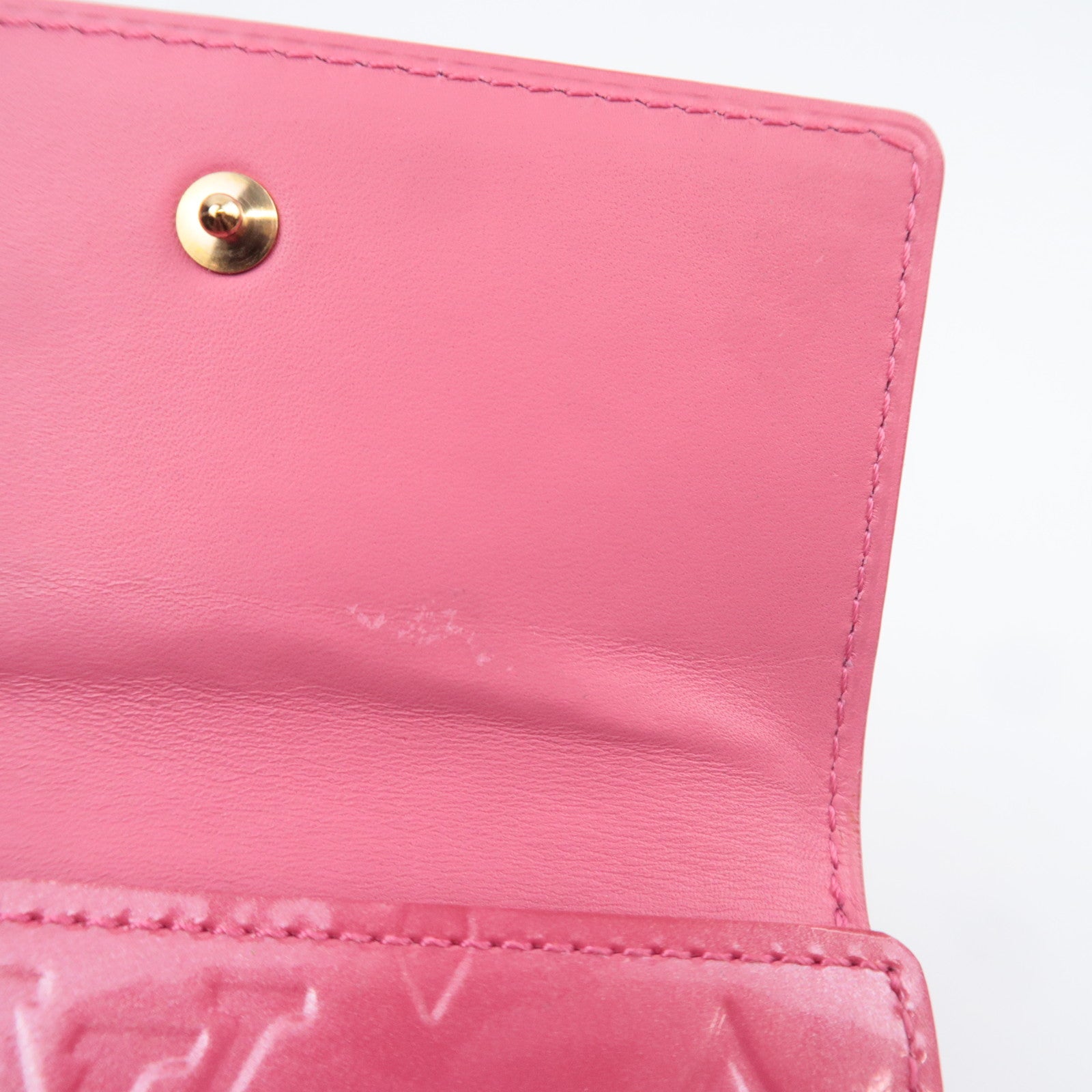 Louis Vuitton Monogram Vernis Portefeuille Elise Wallet Framboise M93576