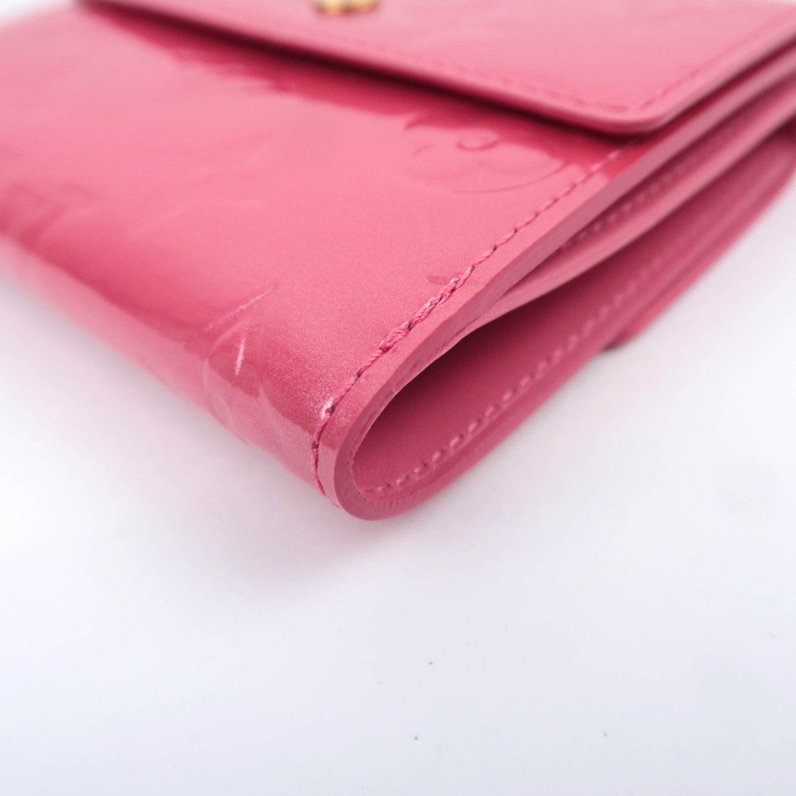 Louis Vuitton Monogram Vernis Portefeuille Elise Wallet Framboise M93576