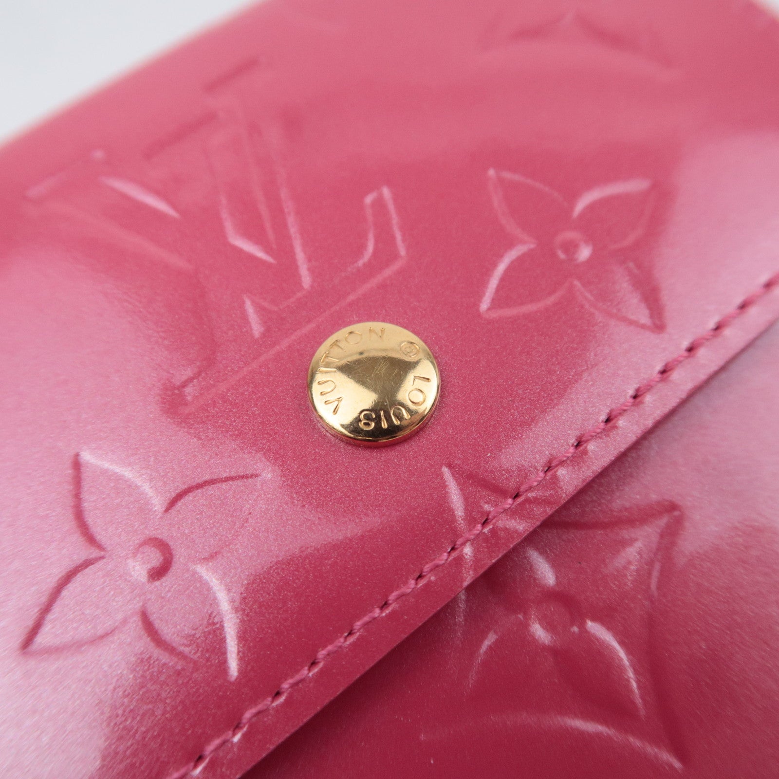 Louis Vuitton Monogram Vernis Portefeuille Elise Wallet Framboise M93576