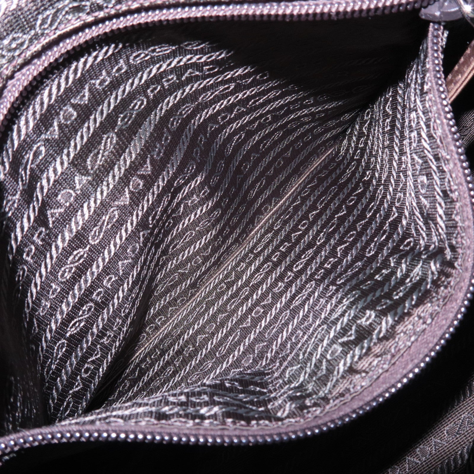 PRADA Nylon Leather Shoulder Bag Khaki BT0421