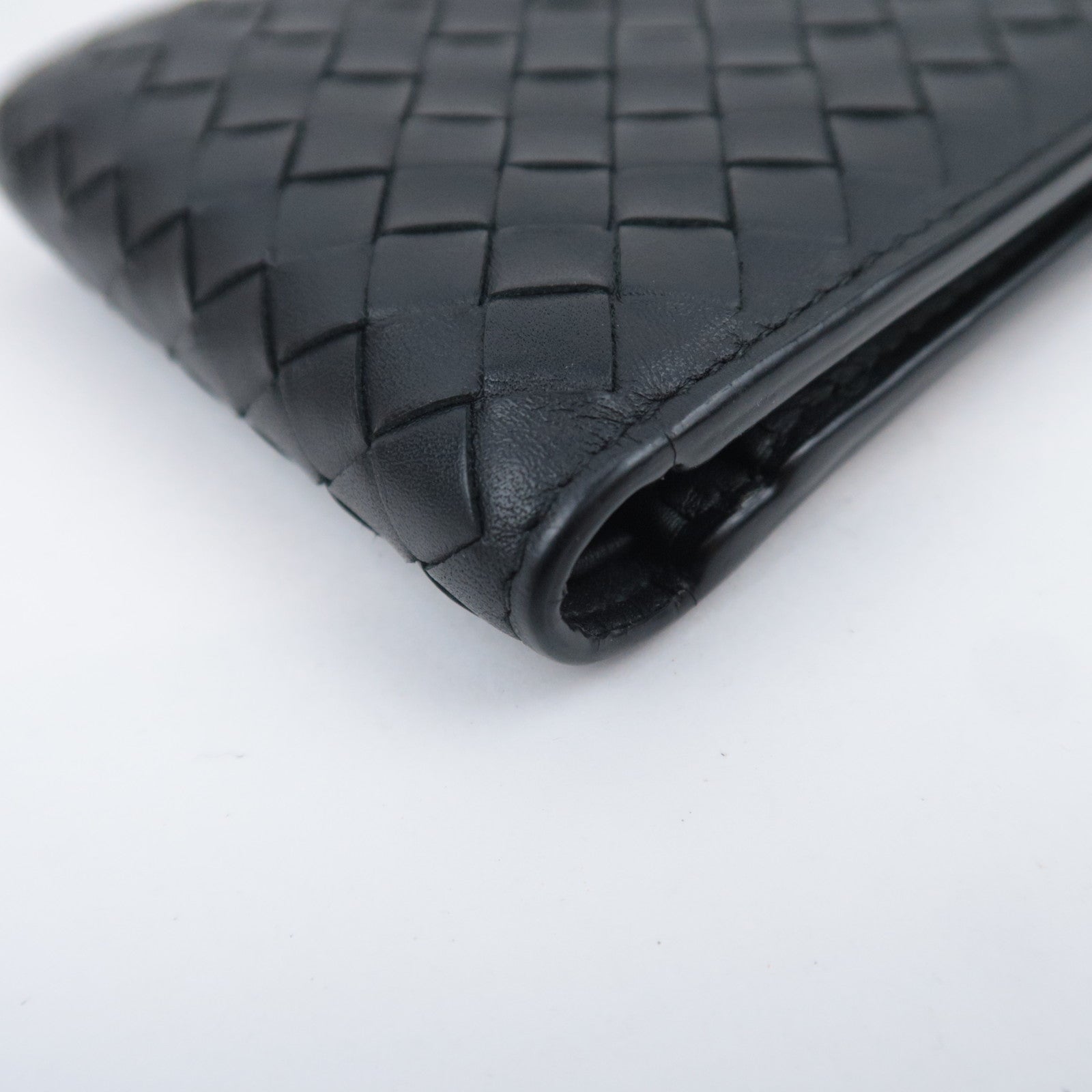 BOTTEGA VENETA Intrecciato Leather Wallet Black