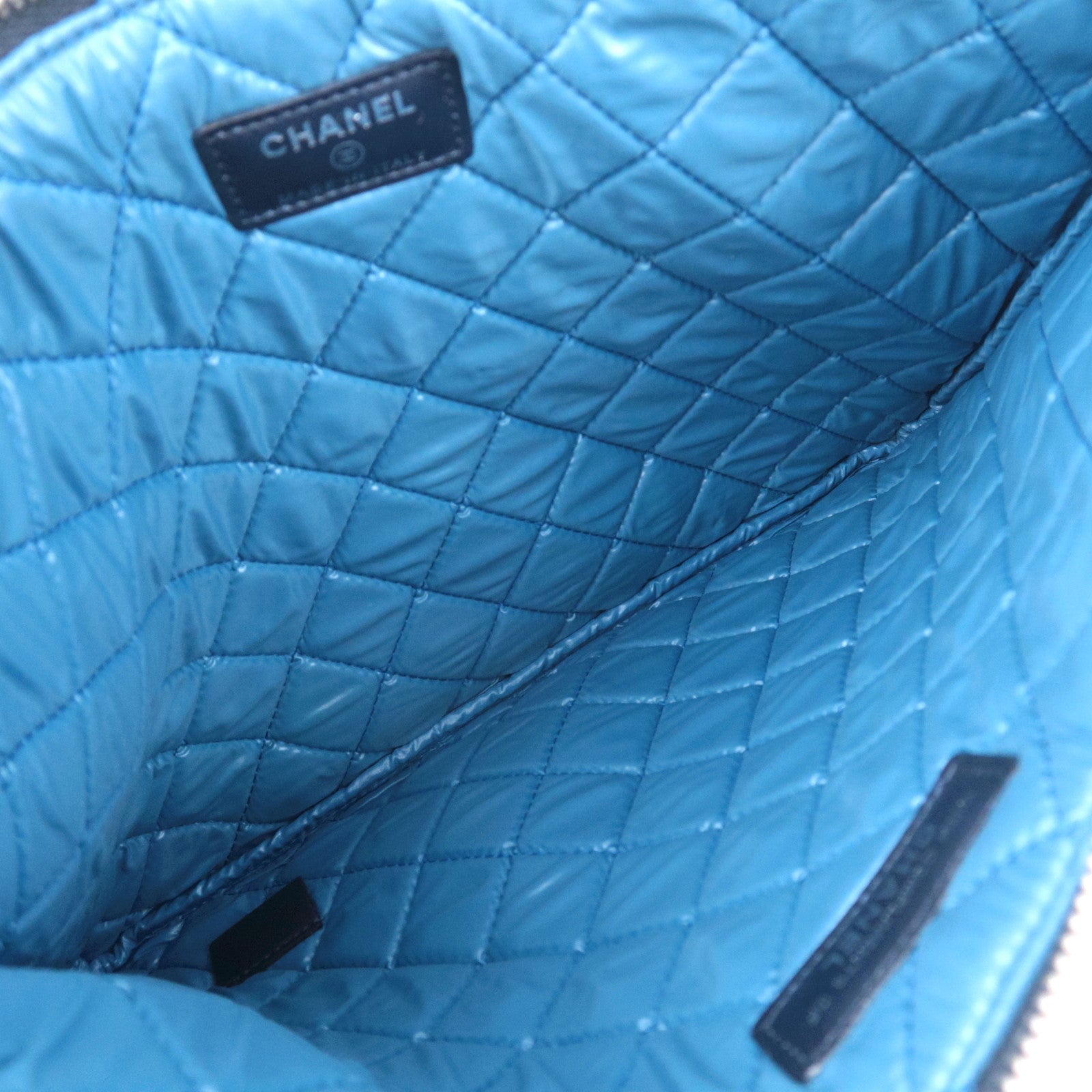 CHANEL Quilted Canvas Clutch Bag 2014 Christmas Exclusive Multicolor
