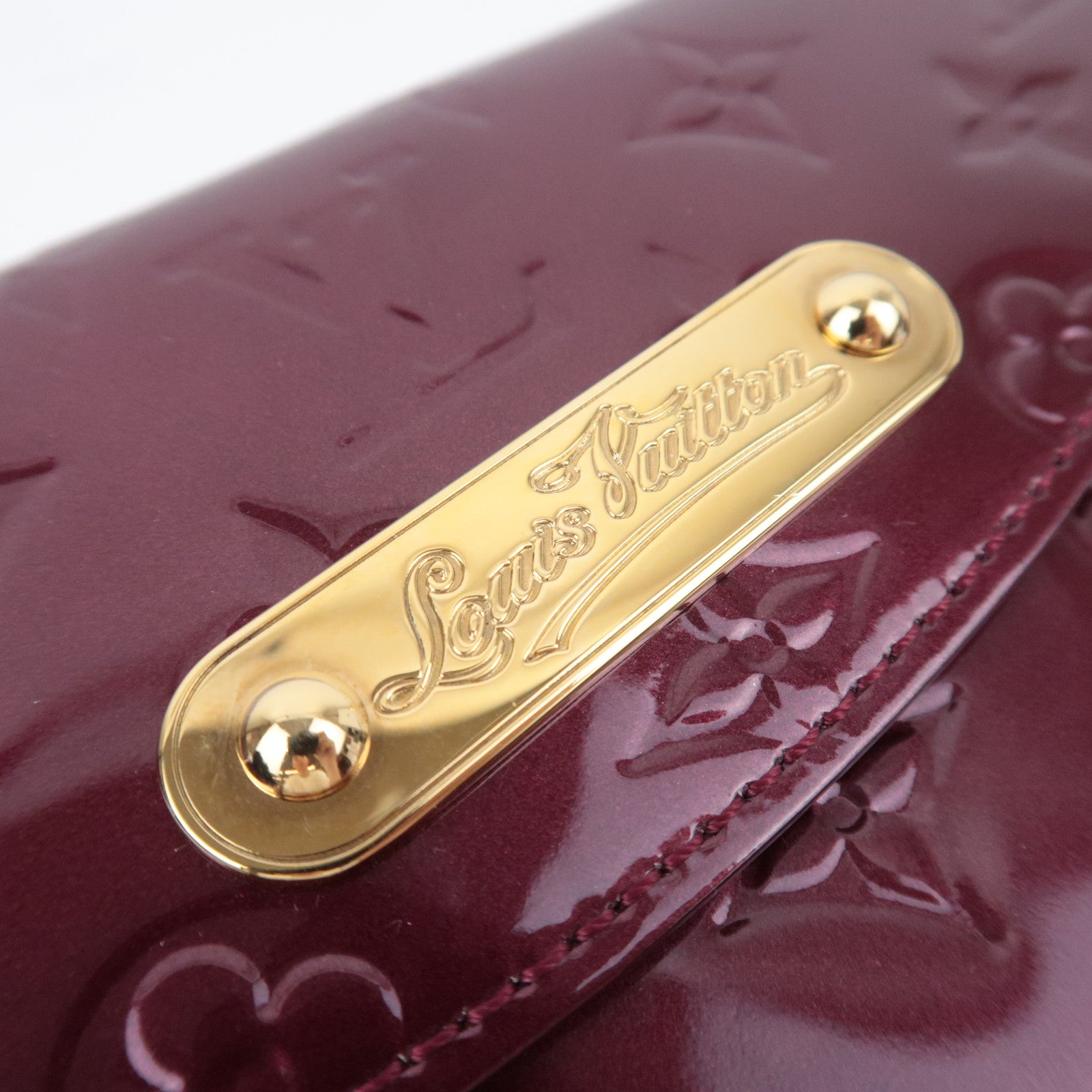 Louis Vuitton Monogram Vernis Sunset Boulevard Shoulder Bag Rouge Fauviste M91679