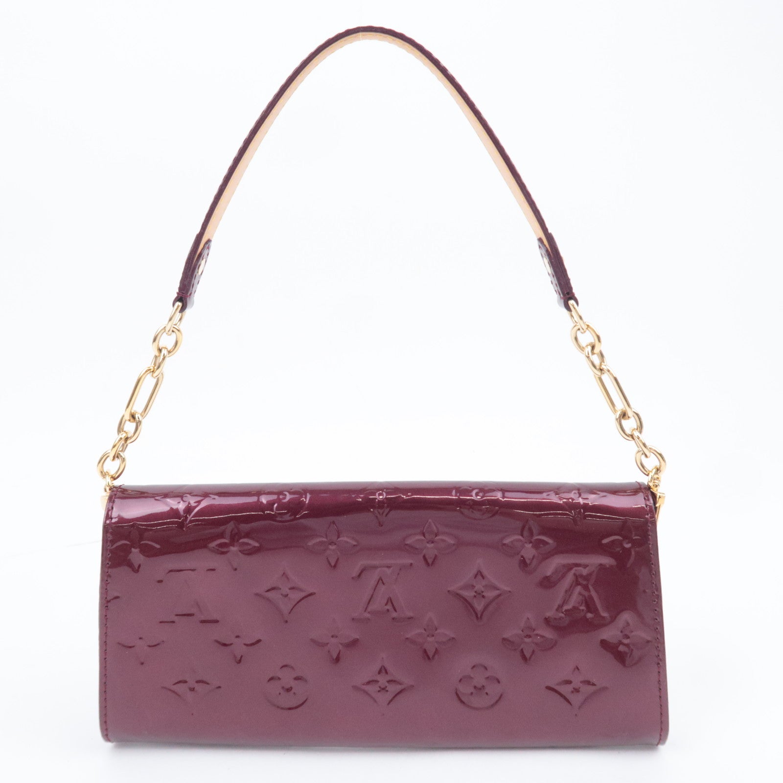 Louis Vuitton Monogram Vernis Sunset Boulevard Shoulder Bag Rouge Fauviste M91679