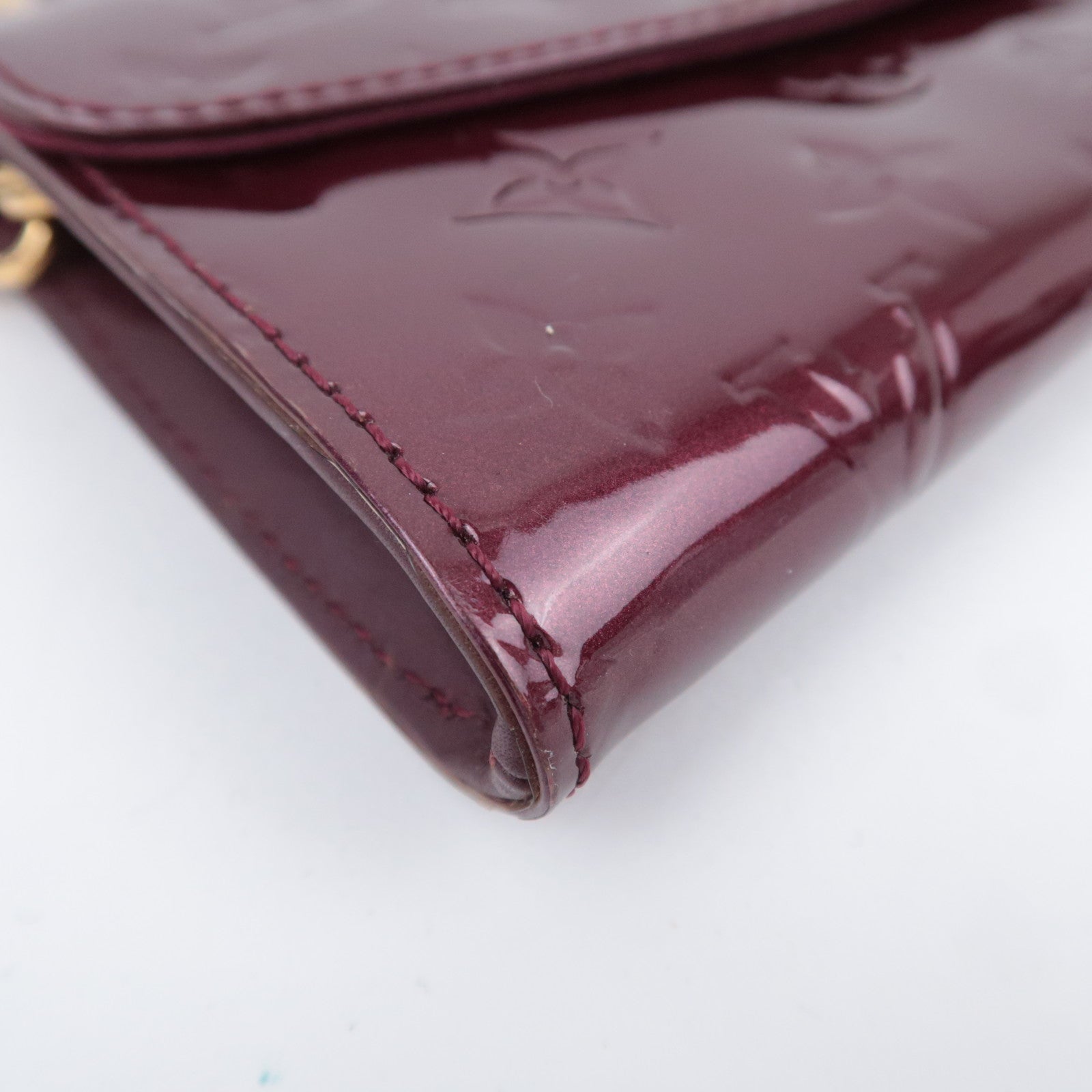 Louis Vuitton Monogram Vernis Sunset Boulevard Shoulder Bag Rouge Fauviste M91679