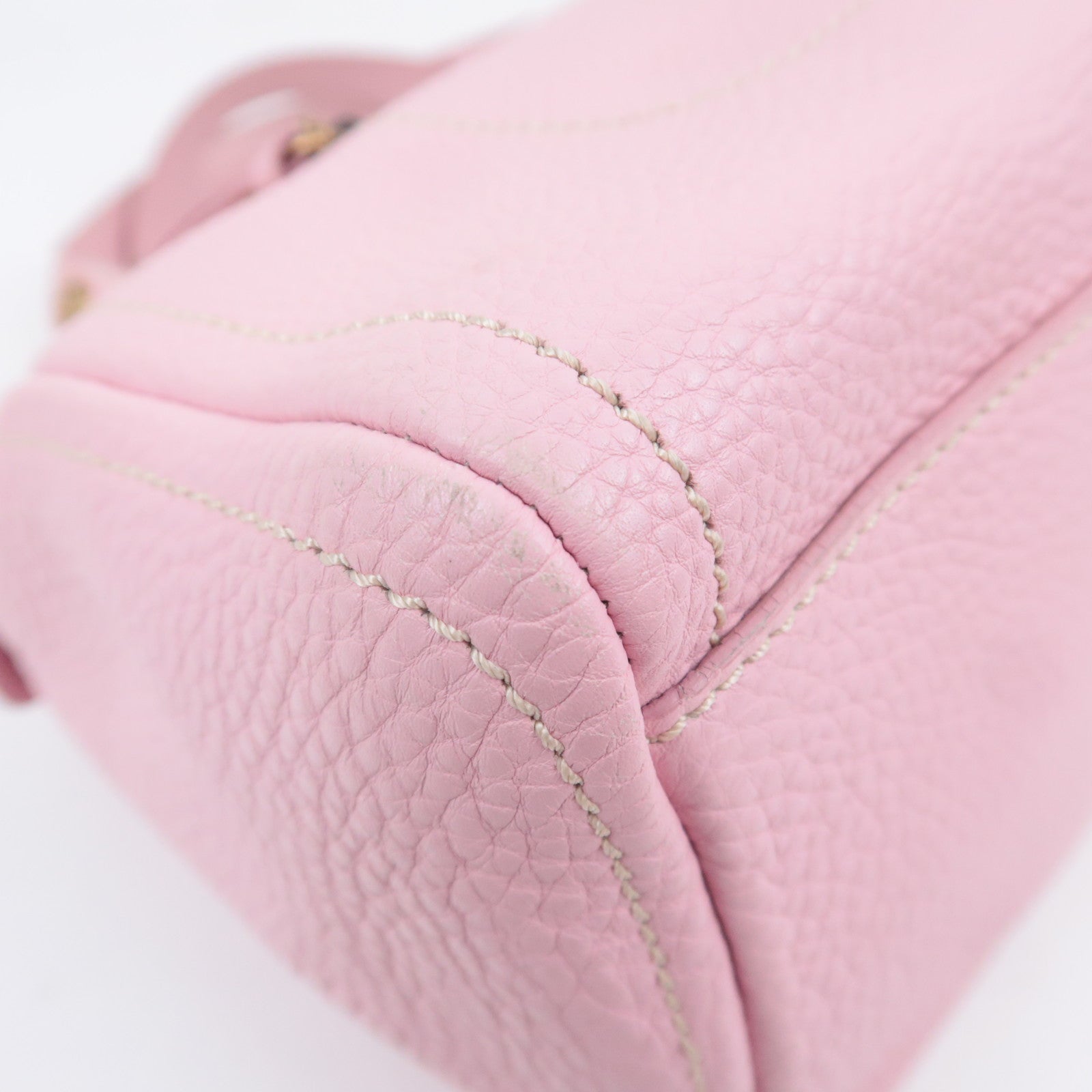 CELINE Boogie Bag Leather Handbag Pink
