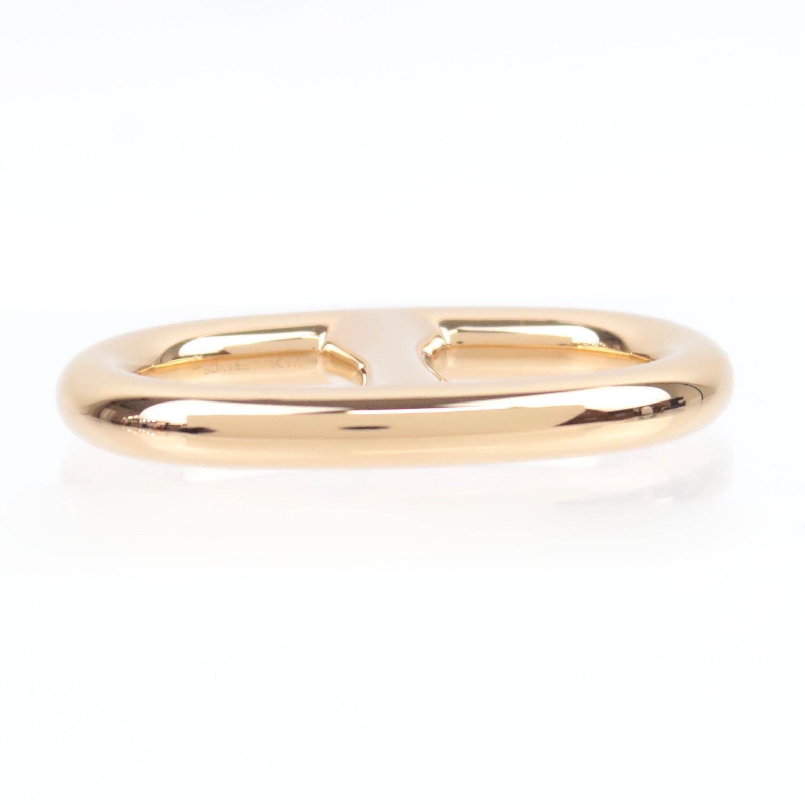 HERMES Chaine D'Ancre Scarf Ring Metal Gold