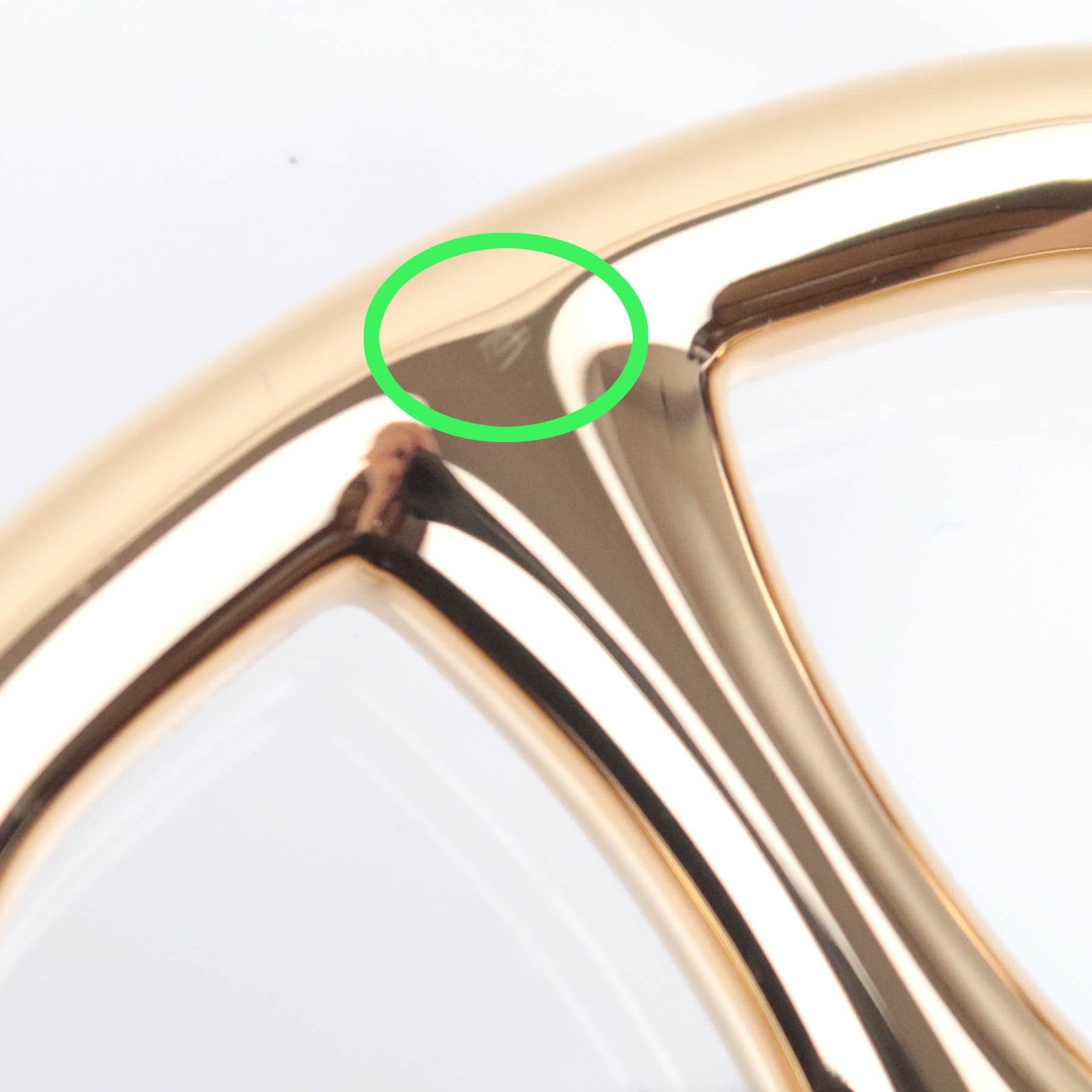 HERMES Chaine D'Ancre Scarf Ring Metal Gold