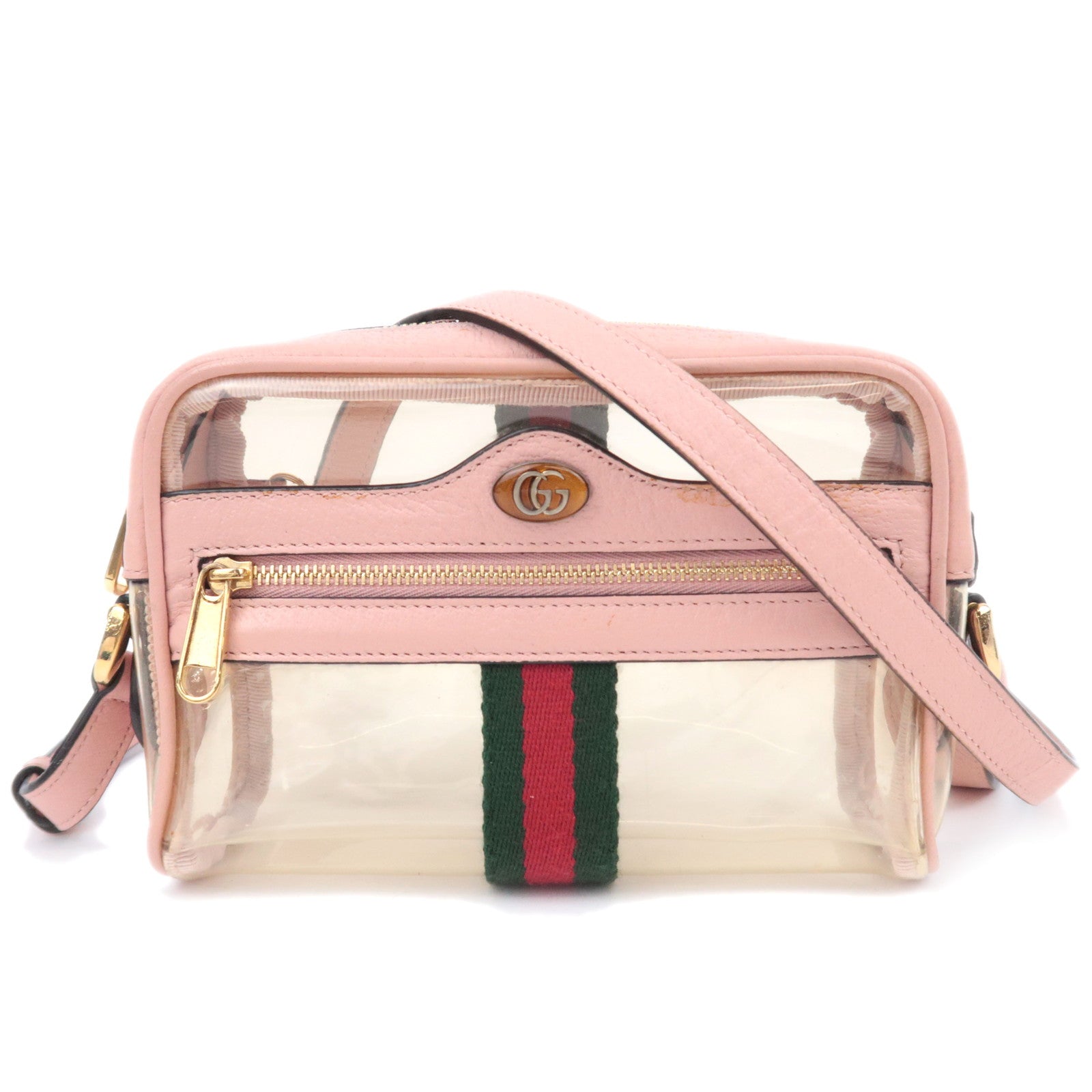 GUCCI Ophidia Clear Shoulder Bag Pink 51735190792