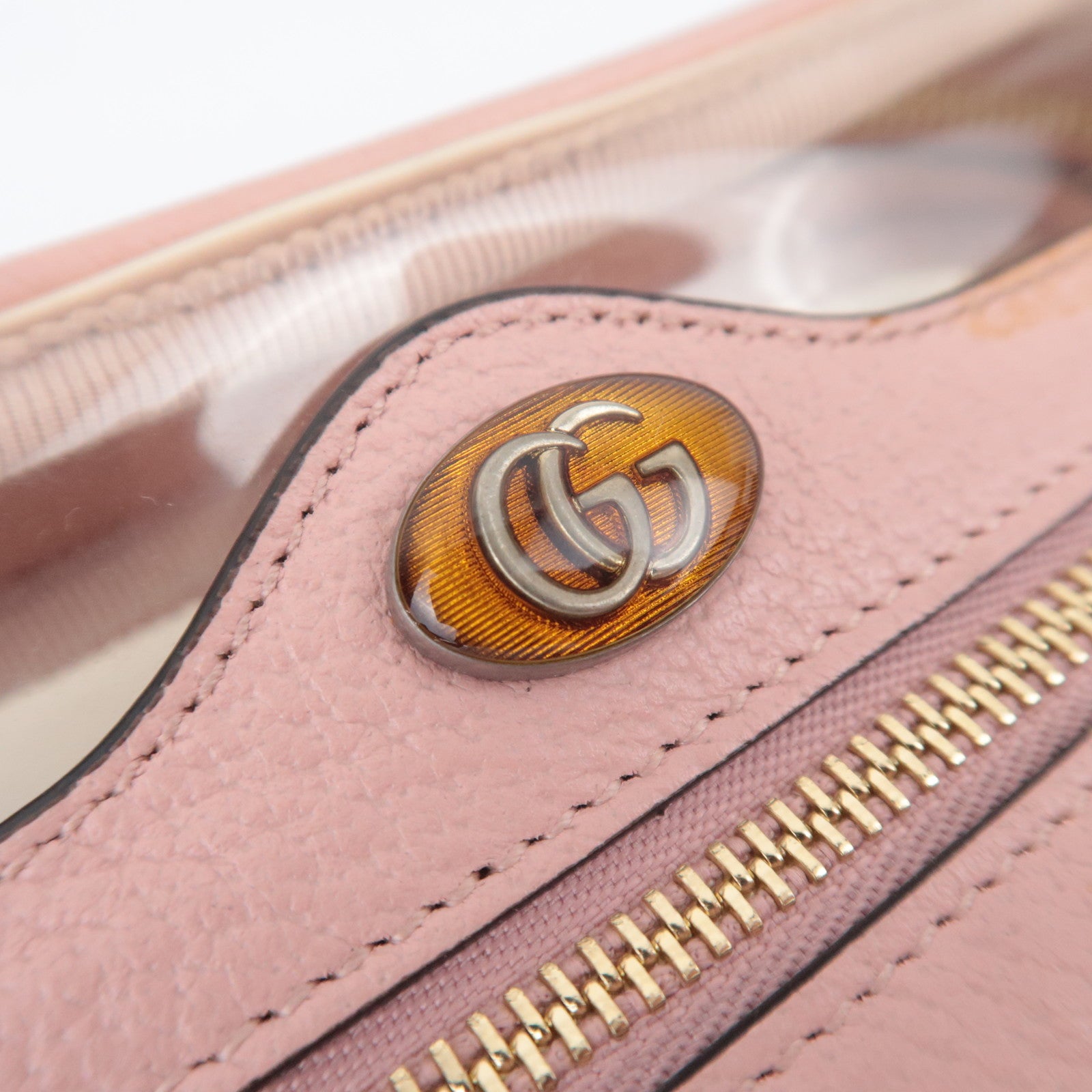 GUCCI Ophidia Clear Shoulder Bag Pink 517351