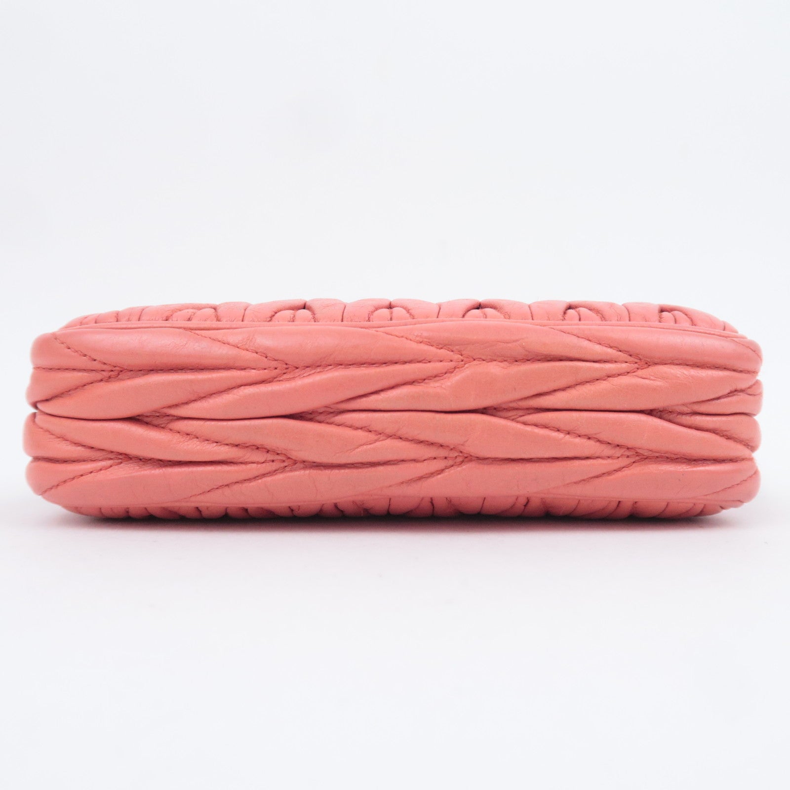 MIU MIU Matelasse Leather Small Handbag Pink