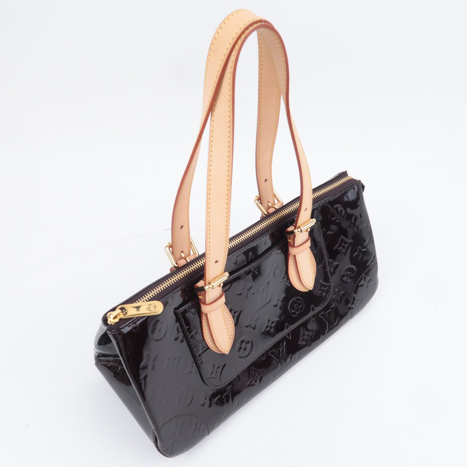 Louis Vuitton Monogram Vernis Rosewood Avenue Shoulder Bag Amarante M93510