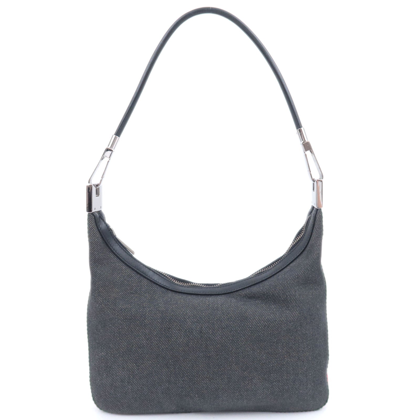 GUCCI Sherry Denim Shoulder Bag Black 0123390822