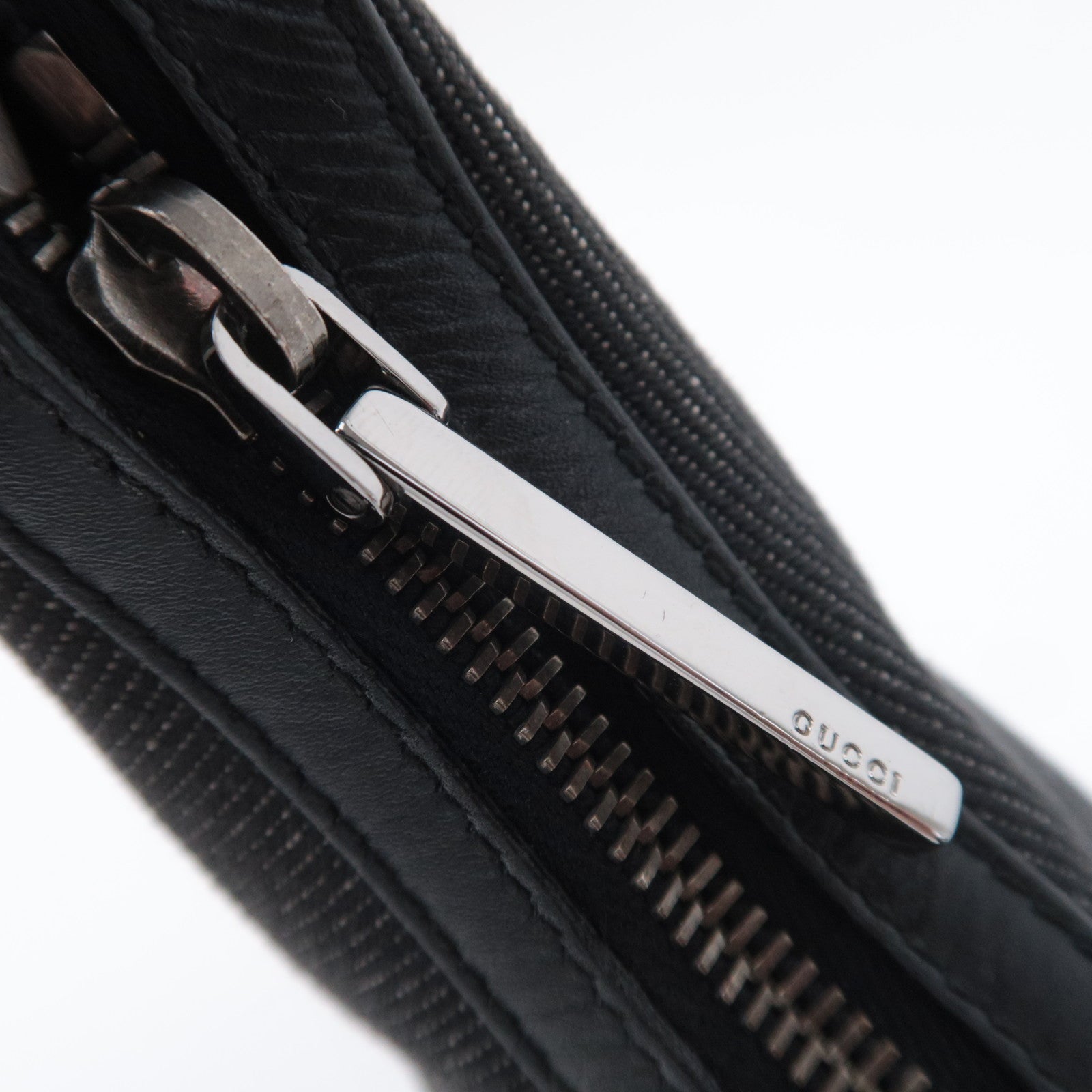 GUCCI Sherry Denim Shoulder Bag Black 01233