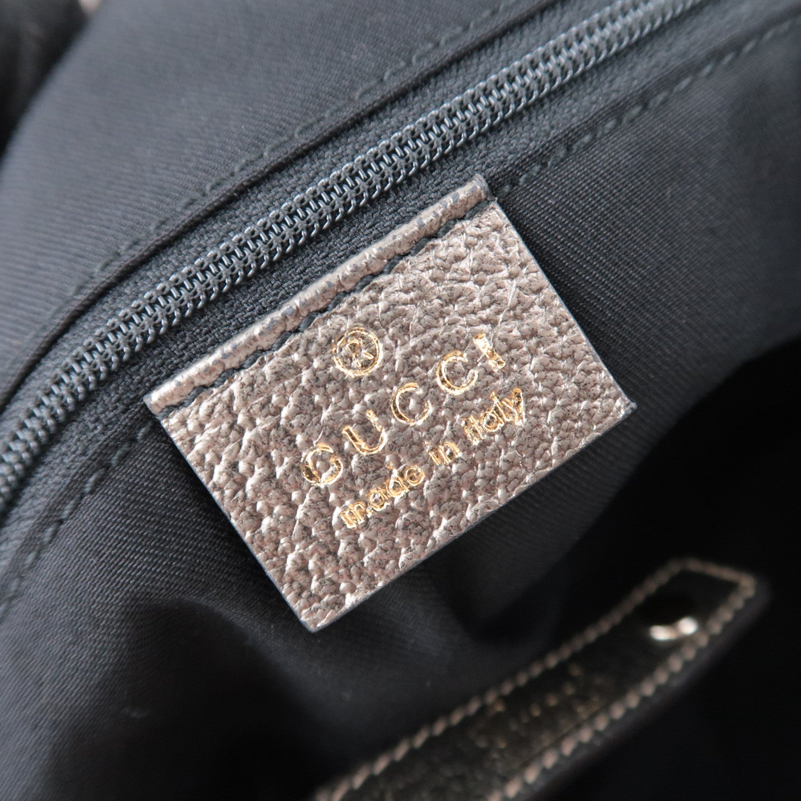 GUCCI Abby GG Canvas Tote Bag Beige Bronze 130736