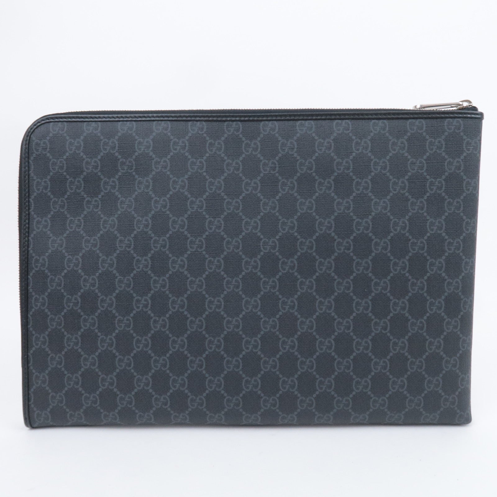 GUCCI GG Supreme Clutch Bag Black 792117