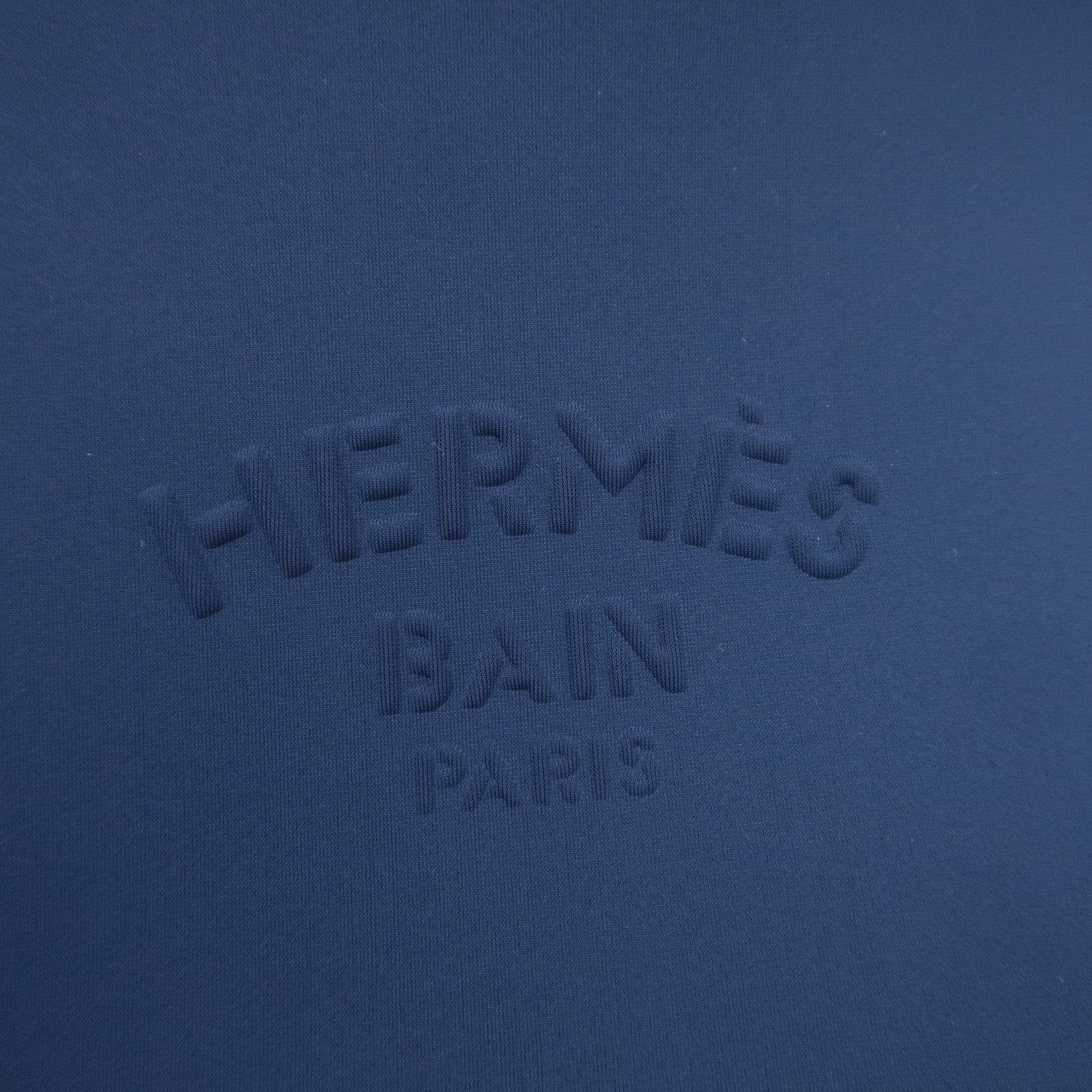 HERMES Neo Bain GM Clutch Bag Neoprene Navy